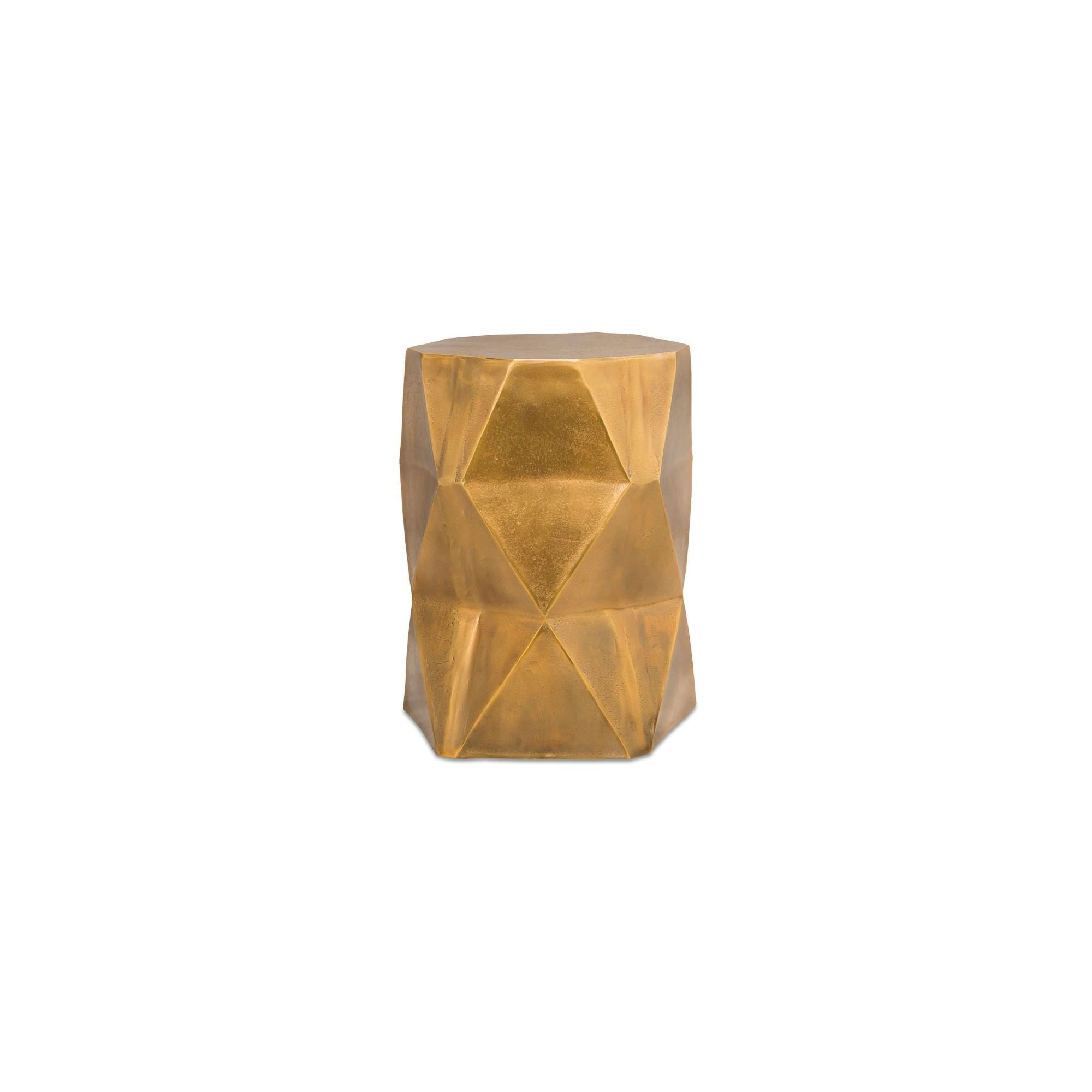 Moe's Home Collection Quintus Antique Brass Accent Table - Image 1