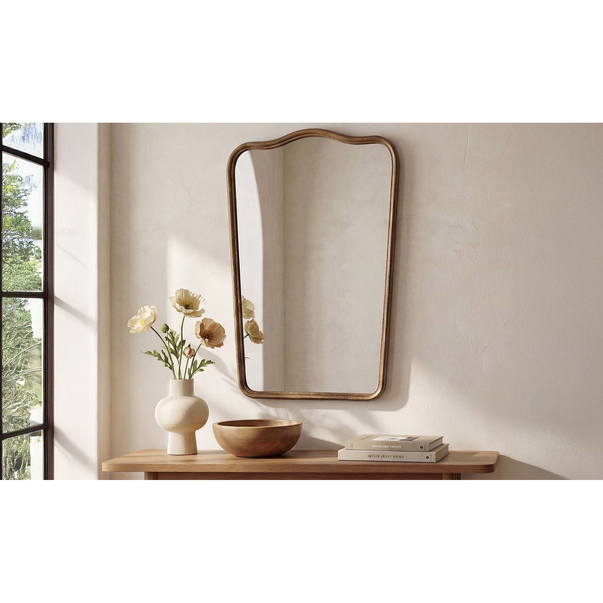 Moe's Home Keyes Mirror Brass - Image 2