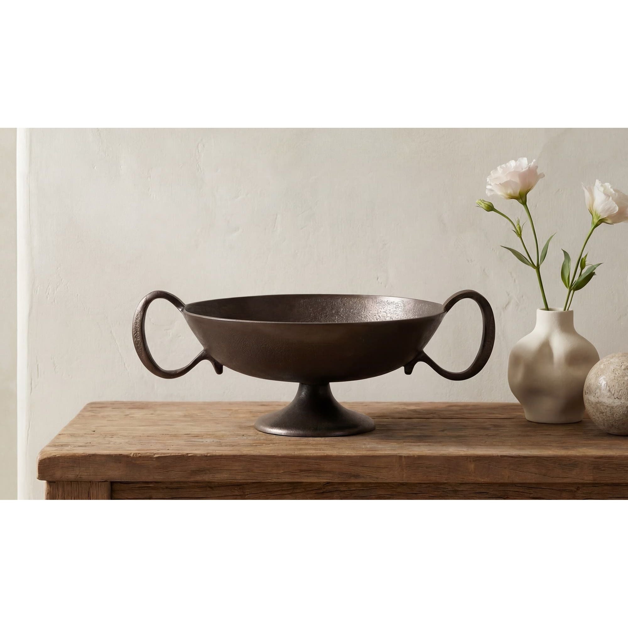Moe's Home Floris Decorative Bowl Antique Brass Cast Aluminum - Image 2