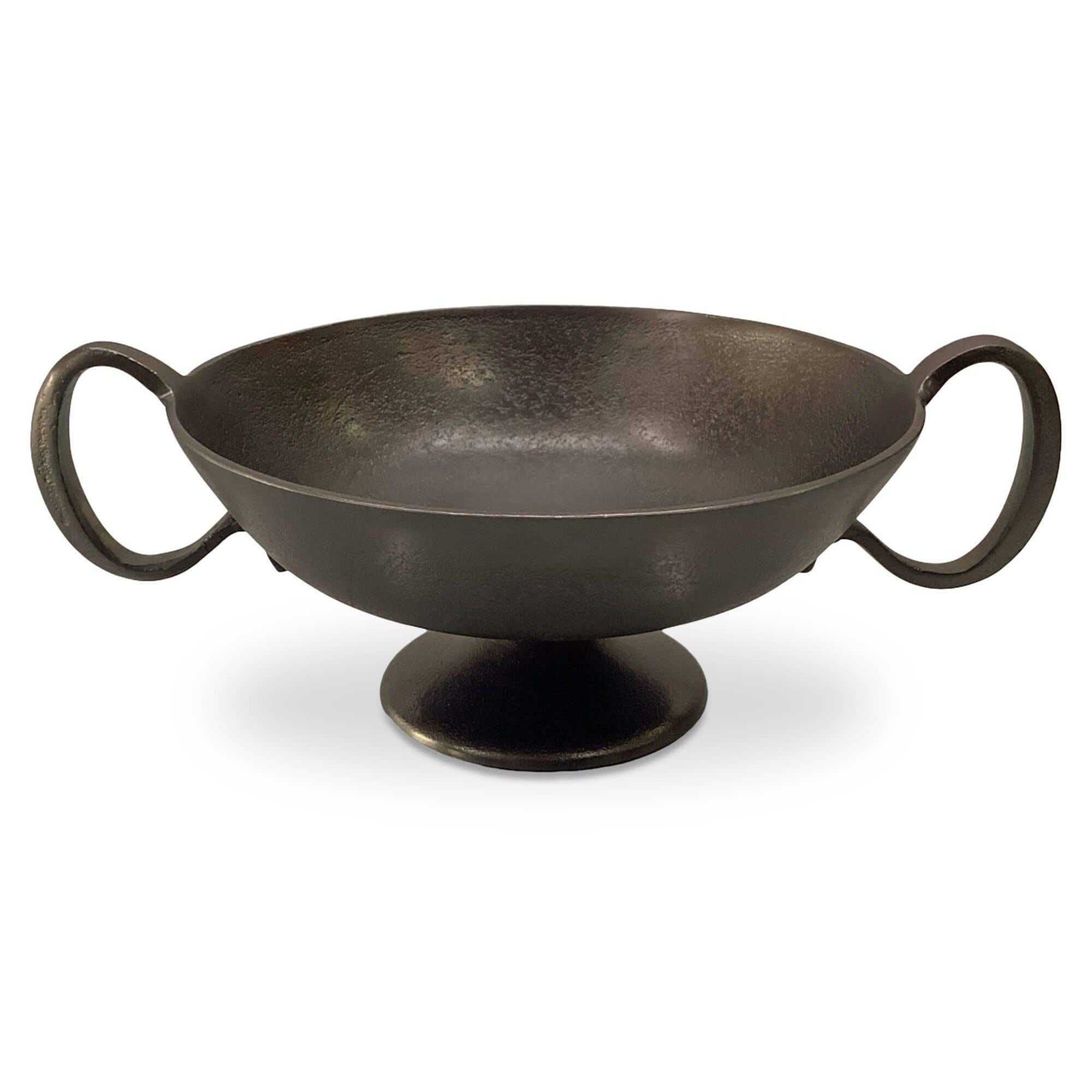 Moe's Home Floris Decorative Bowl Antique Brass Cast Aluminum - Image 1