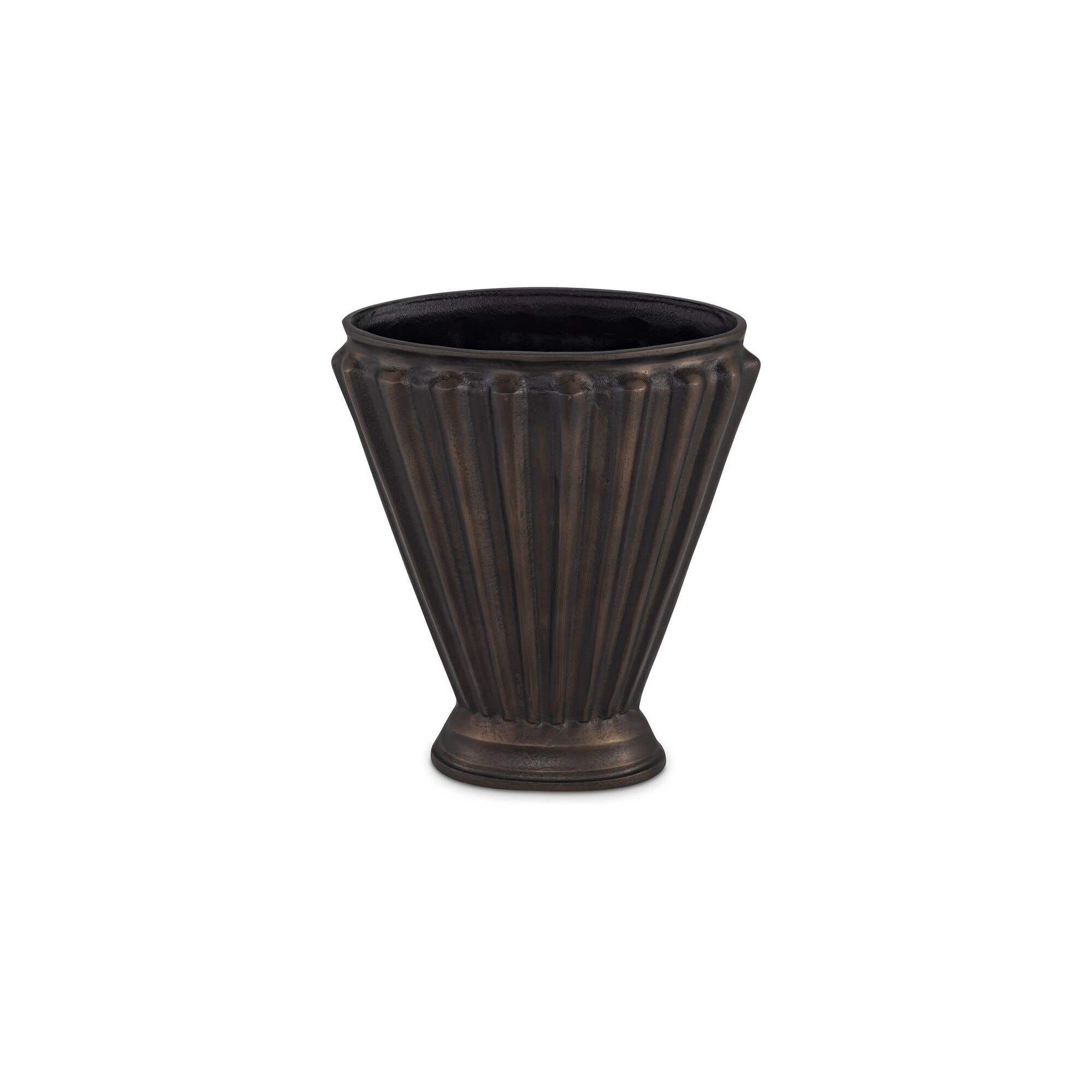 Moe's Home Jade Vase Antique Brass Cast Aluminum - Image 1