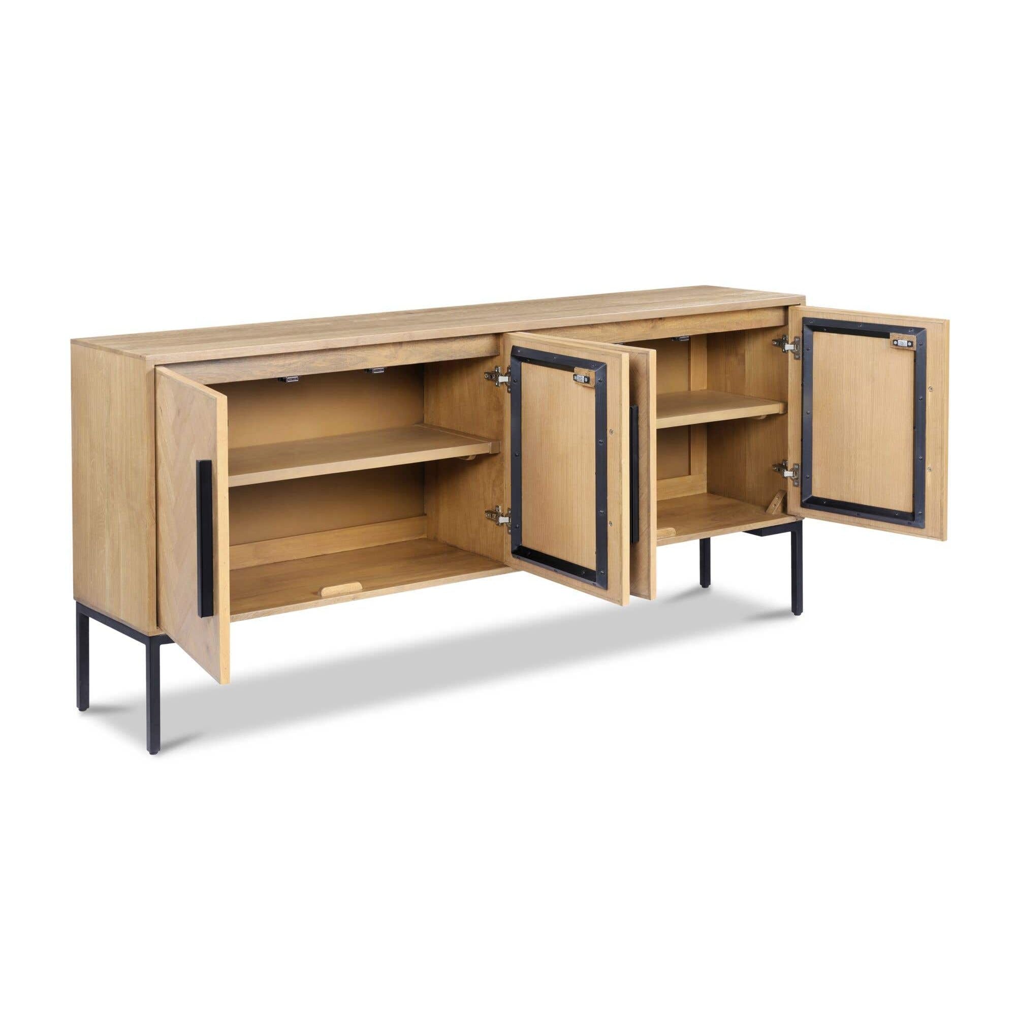 Moe's Home Fishbone Sideboard Natural - Image 3