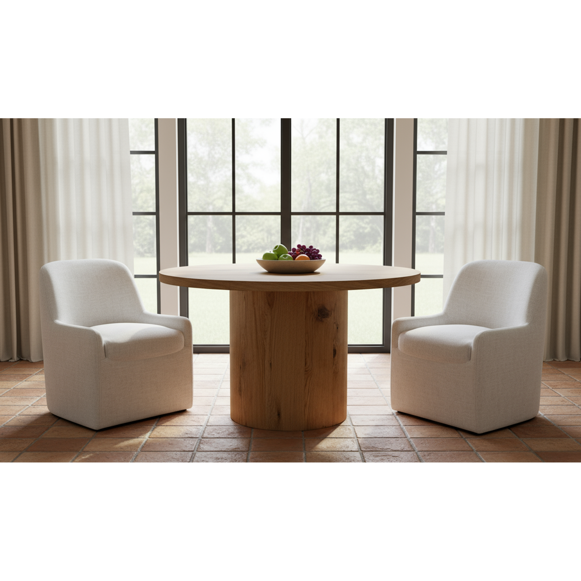 Moe's Home Hansen Dining Table Rustic Oak - Image 2