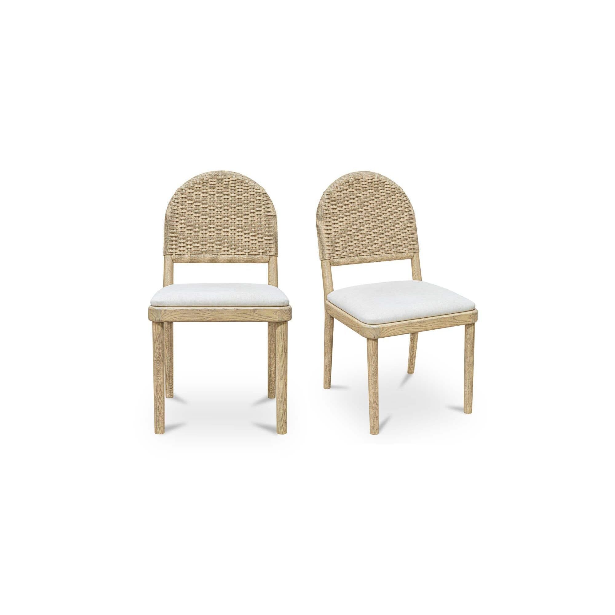 Moe's Home Claire Dining Chair Natural-Set of Two - Image 1