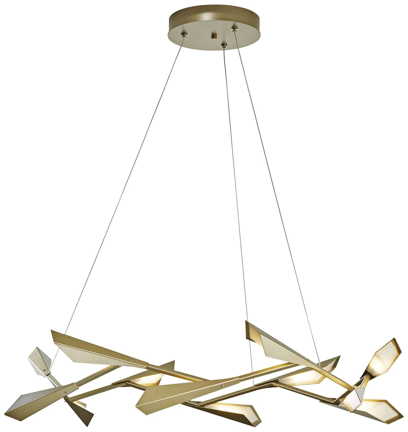 Quill 45 1/4" Wide Platinum LED Kitchen Island Light Pendant - Image 2