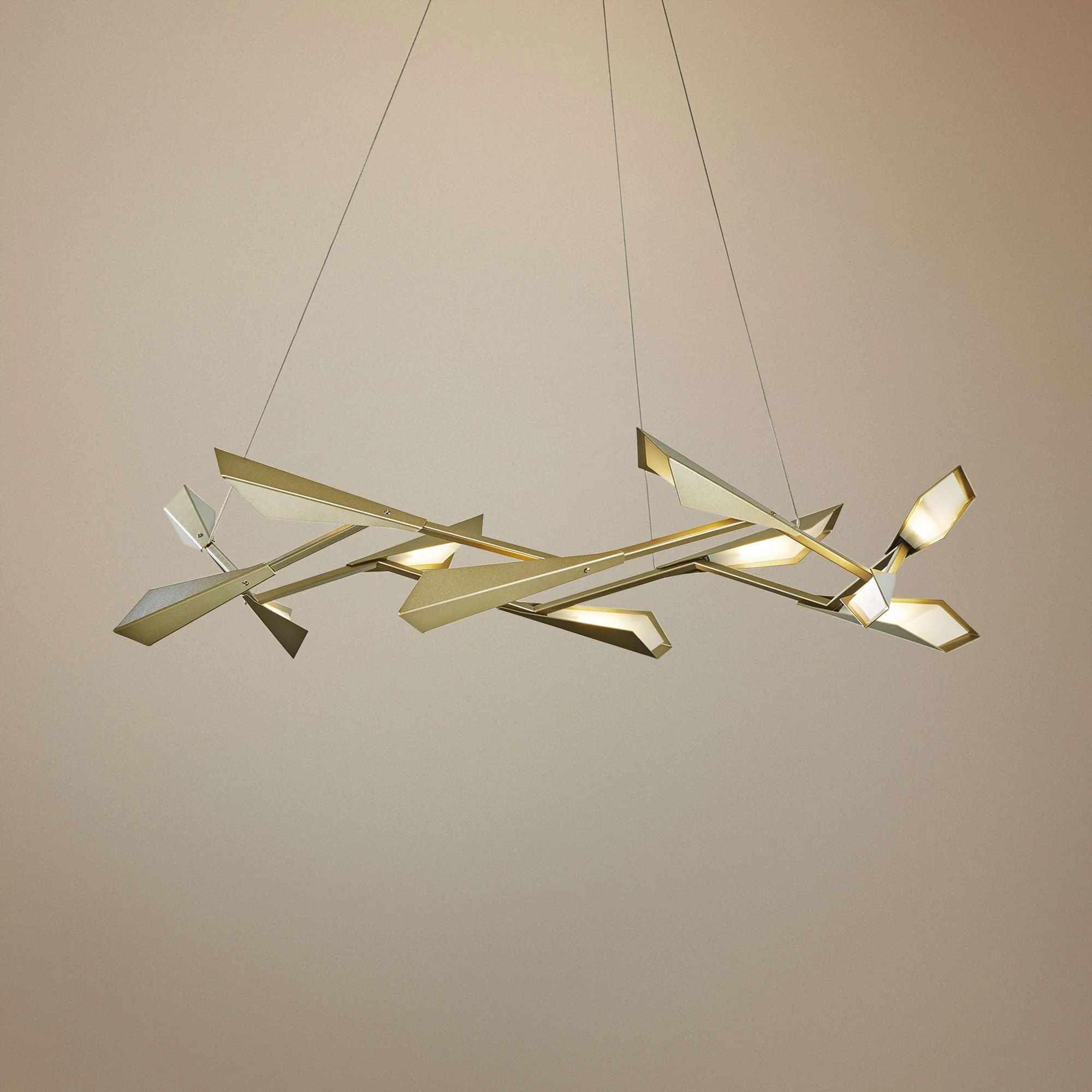Quill 45 1/4" Wide Platinum LED Kitchen Island Light Pendant - Image 1