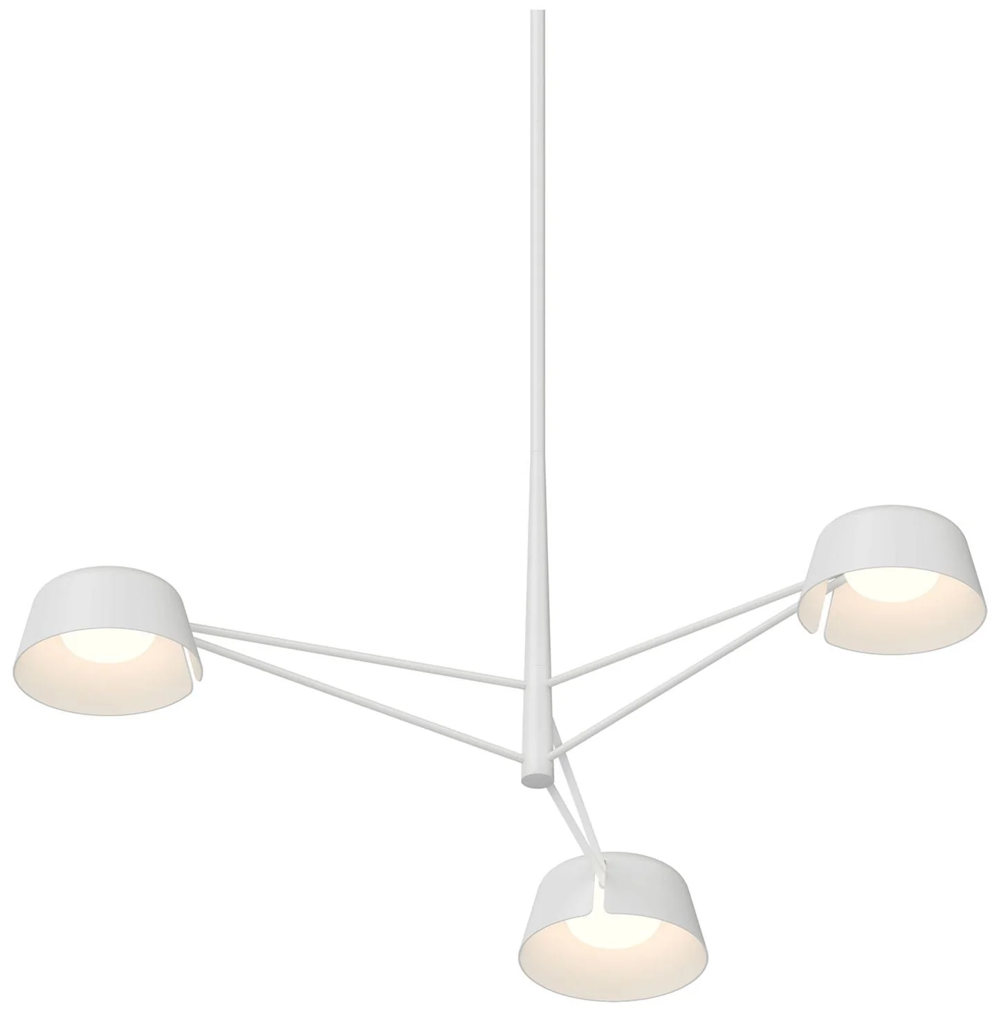 Ray 35.75"W 3-Light Warm Gray Frame Round Chandelier With Warm Gray Sh - Image 1