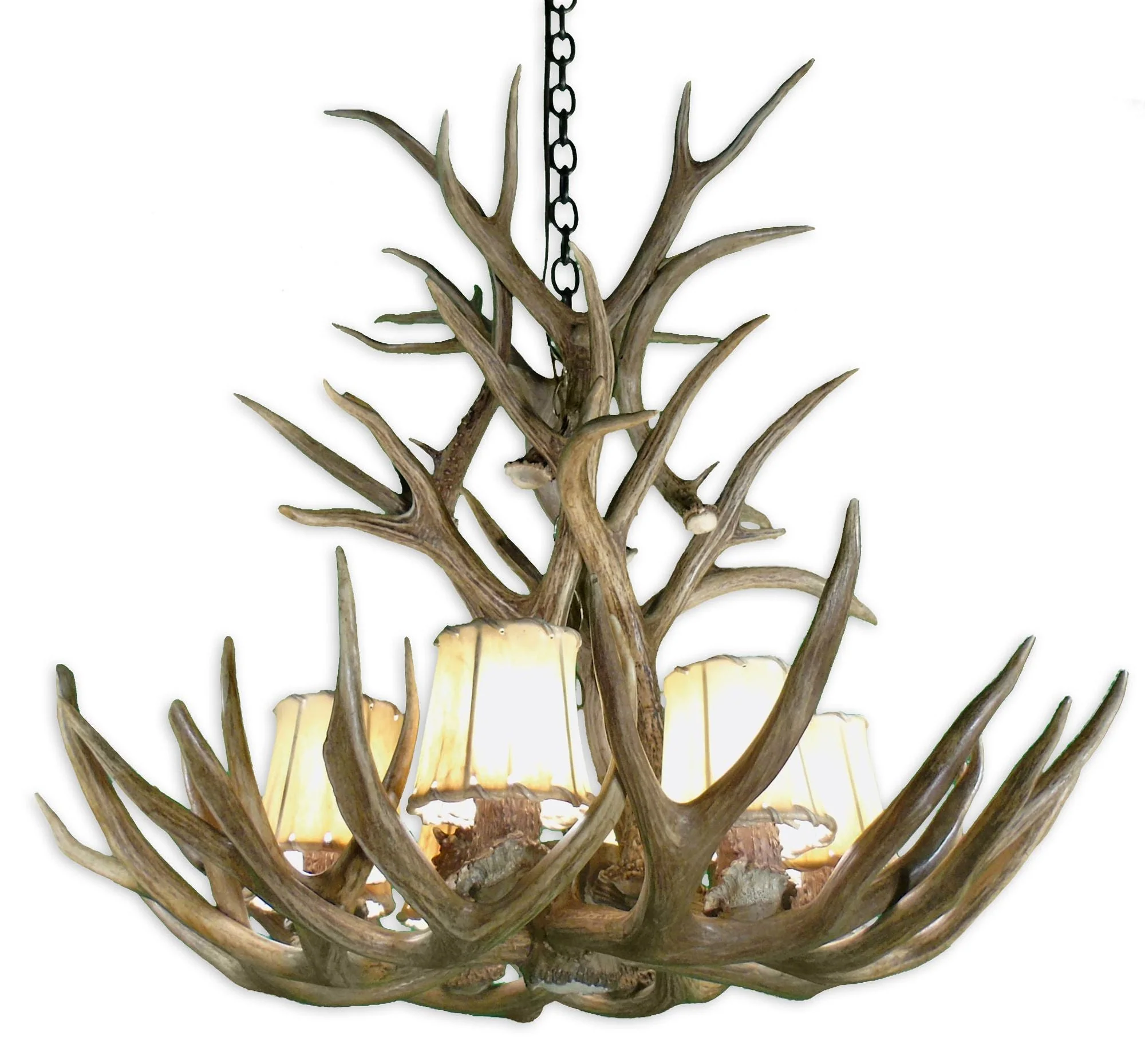 29" Wide Natural Brown 9-Light Chandelier - Image 2