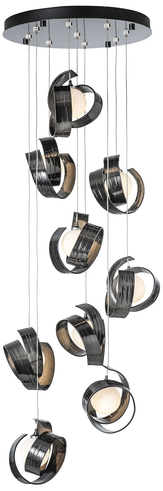 Riza 21.1" Wide 9-Light Ink Pendant - Image 1