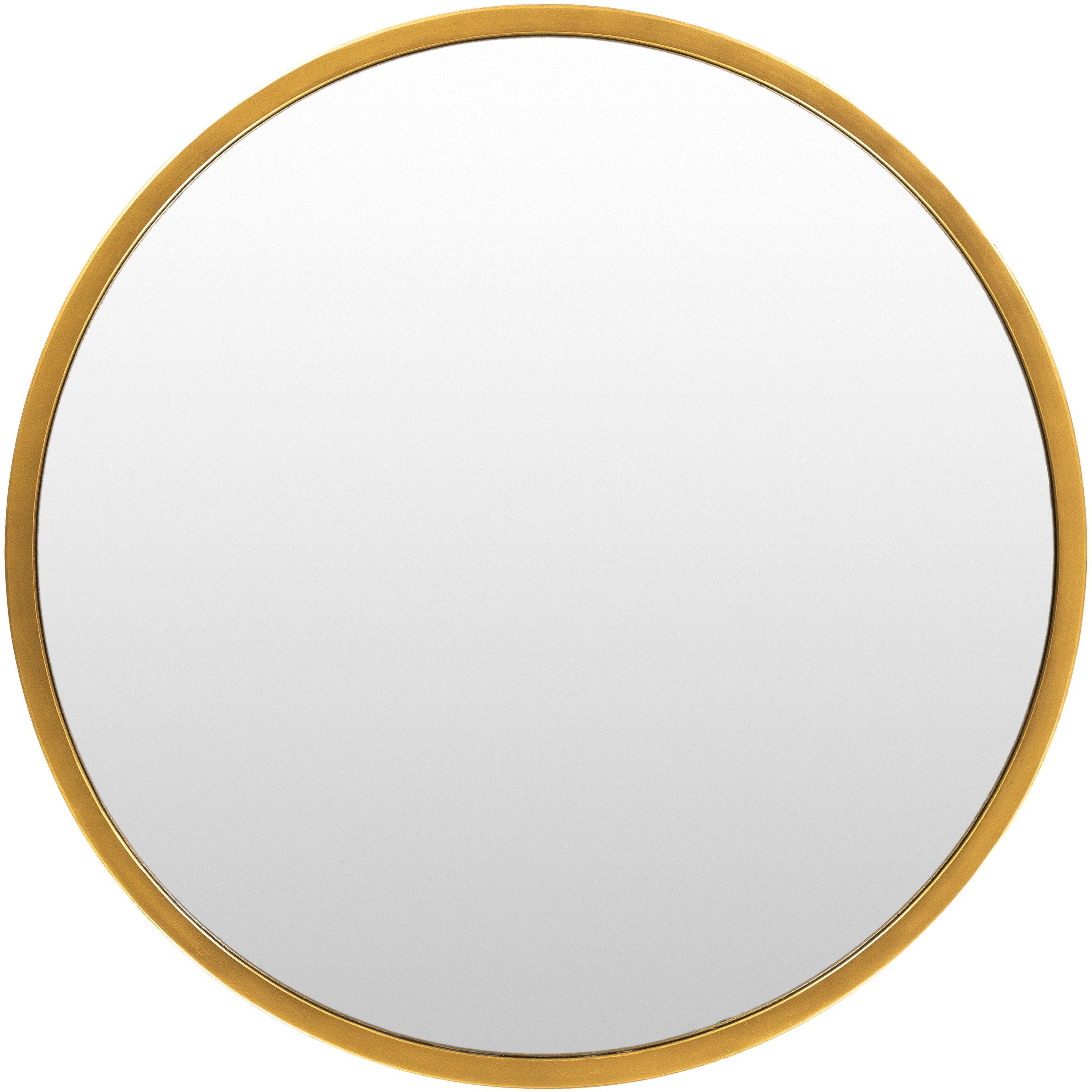 Surya Wall Decor & Mirrors Carmen Modern Round Wall Mirror Gold Finish RME-001 Multiple Sizes Available - Image 2