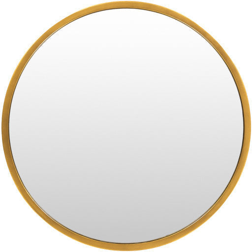 Surya Wall Decor & Mirrors Carmen Modern Round Wall Mirror Gold Finish RME-001 Multiple Sizes Available - Image 3