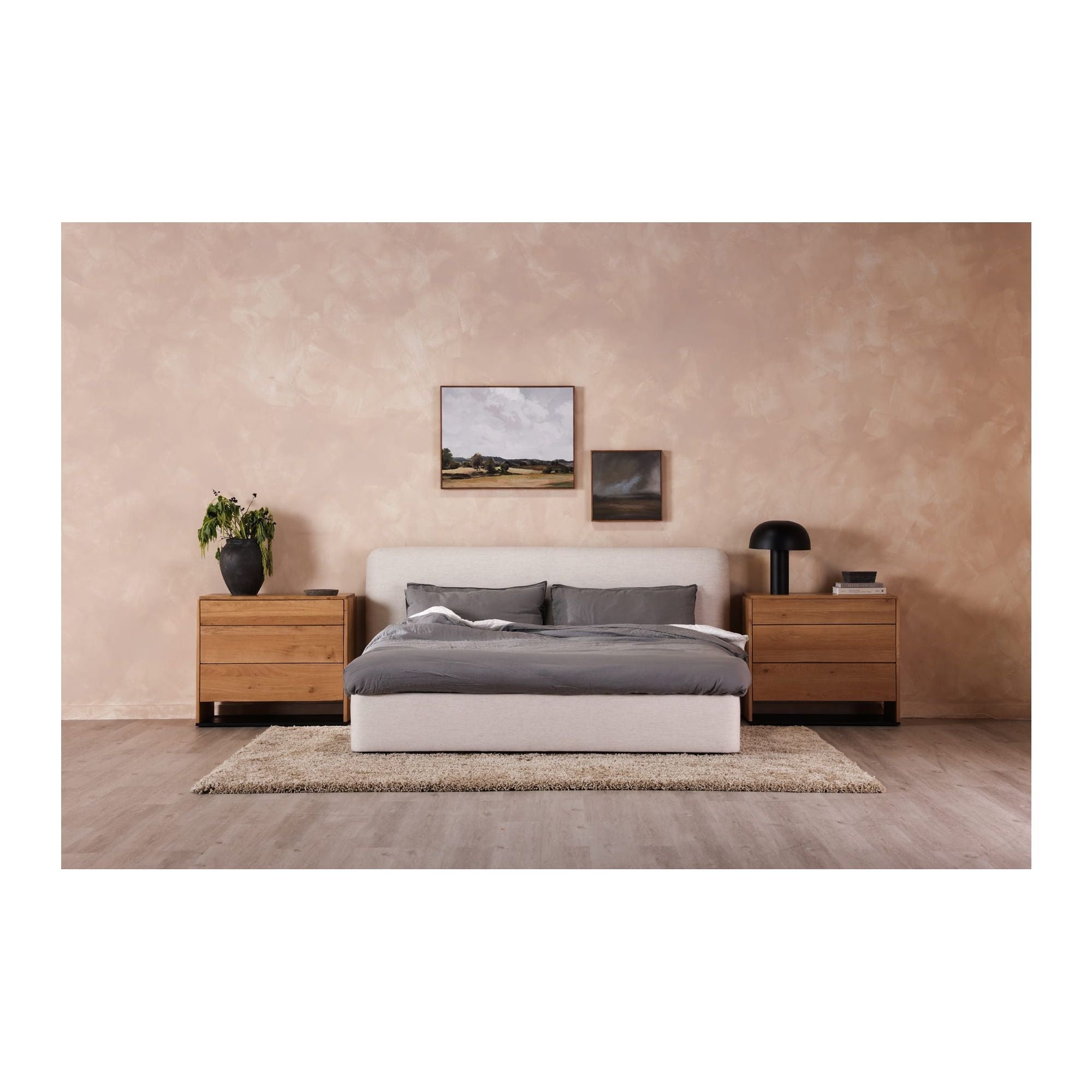 Moe's Home Collection Samara Cream Queen Bed - Image 2