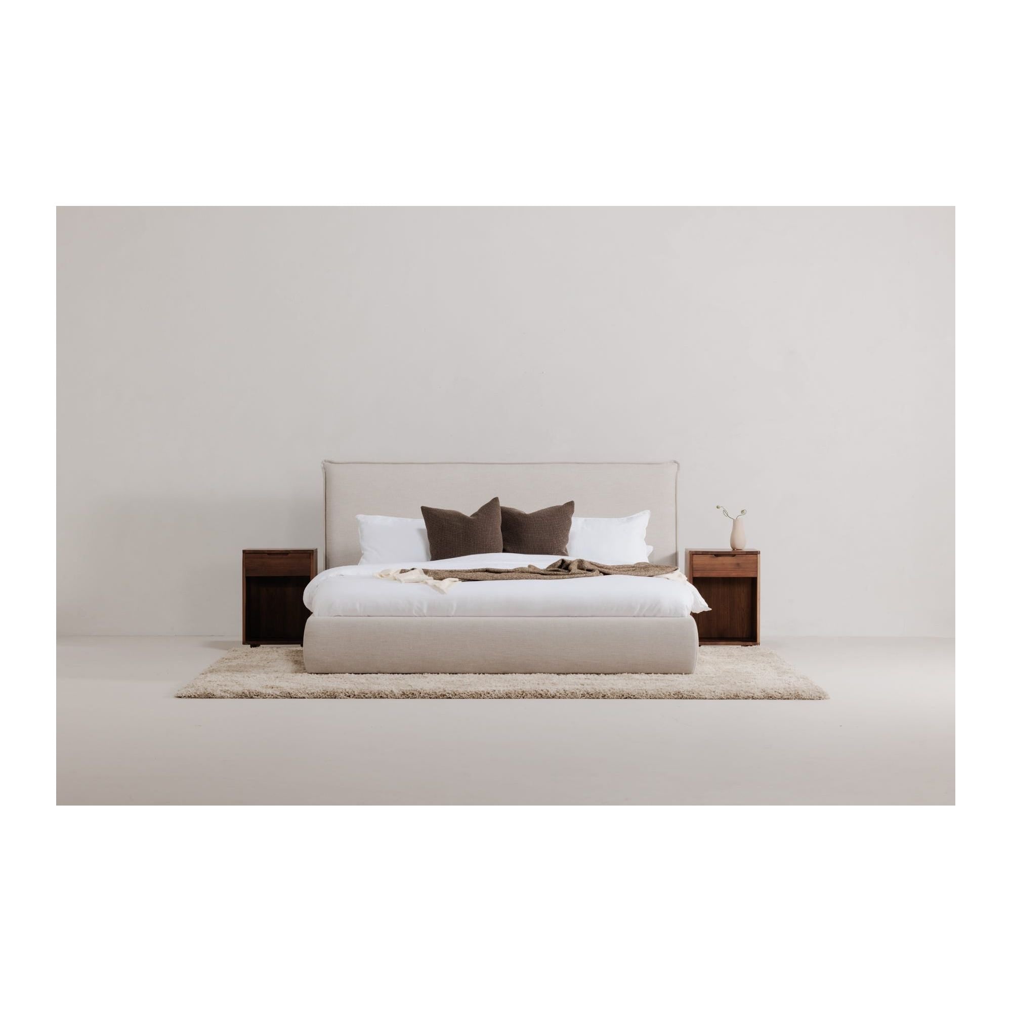 Moe's Home Collection Luzon Wheat Upholstered King Size Bed - Image 2
