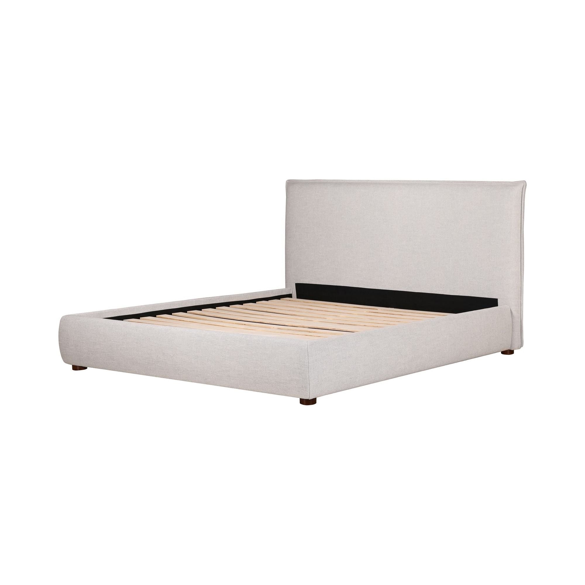 Moe's Home Collection Luzon Light Grey Upholstered King Size Bed - Image 3