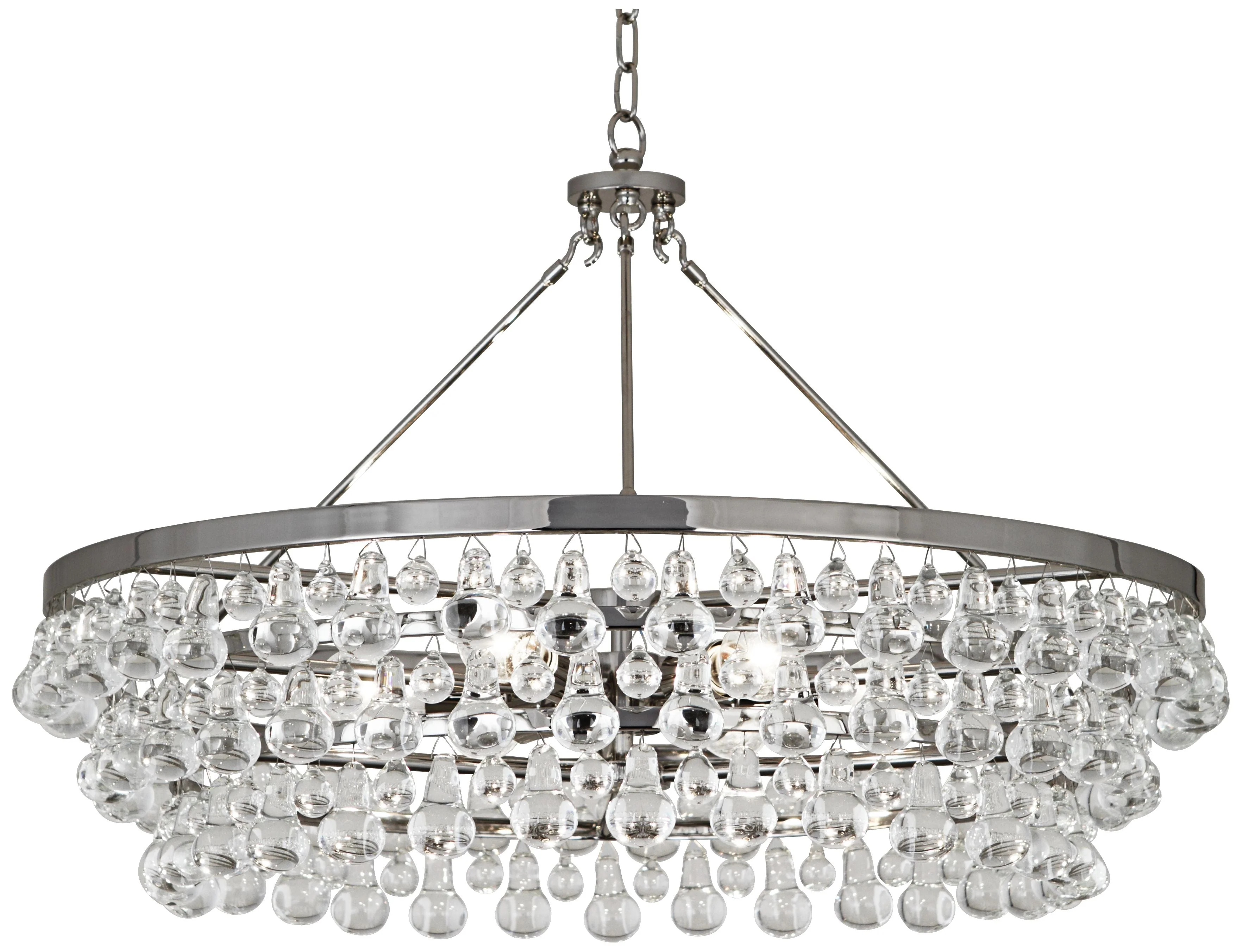 Robert Abbey 35"W Bling 6-Light Large Crystal Chandelier - Image 2