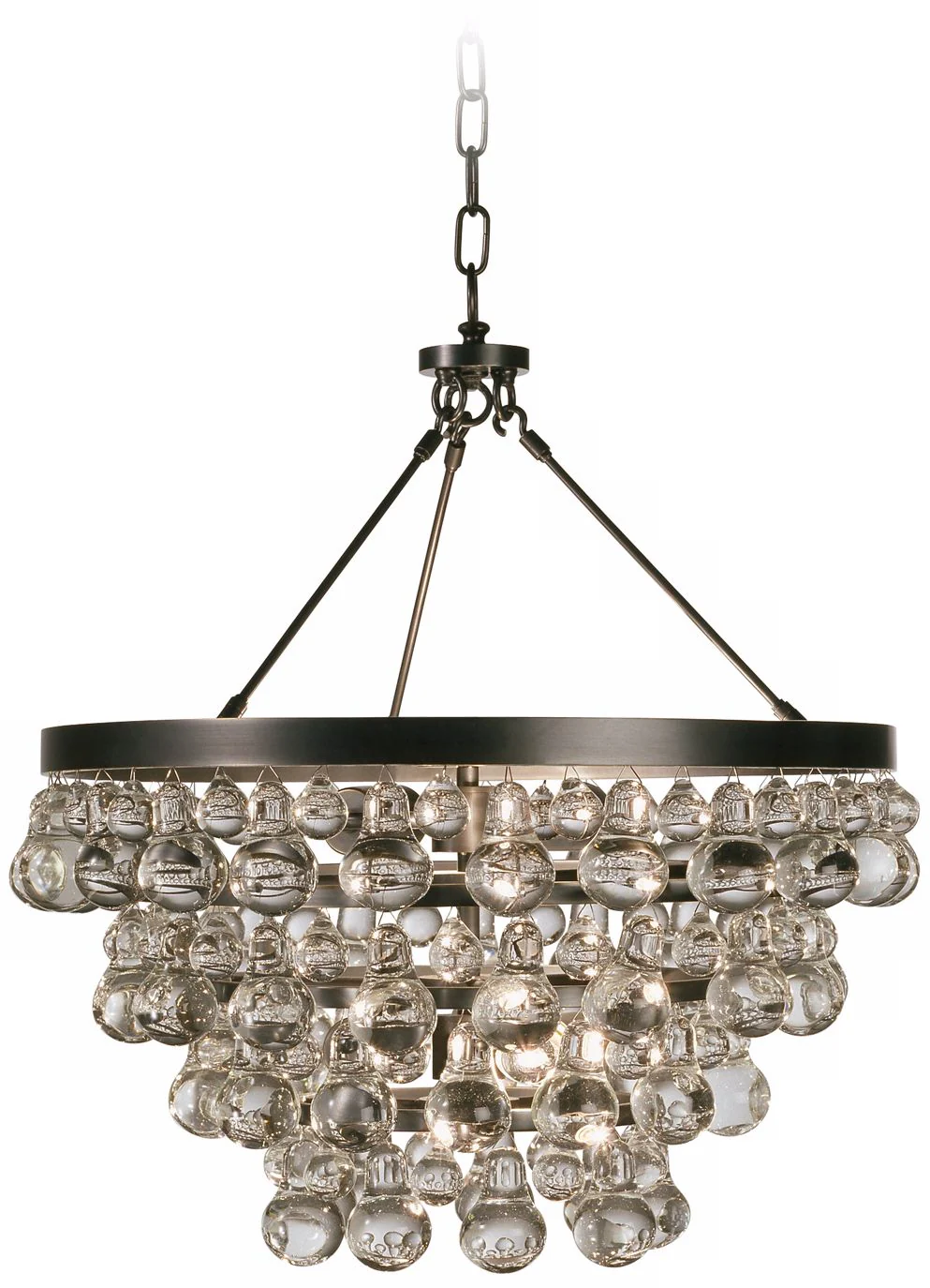 Robert Abbey Bling 20 1/2"W 4-Light Bronze Chandelier - Image 2