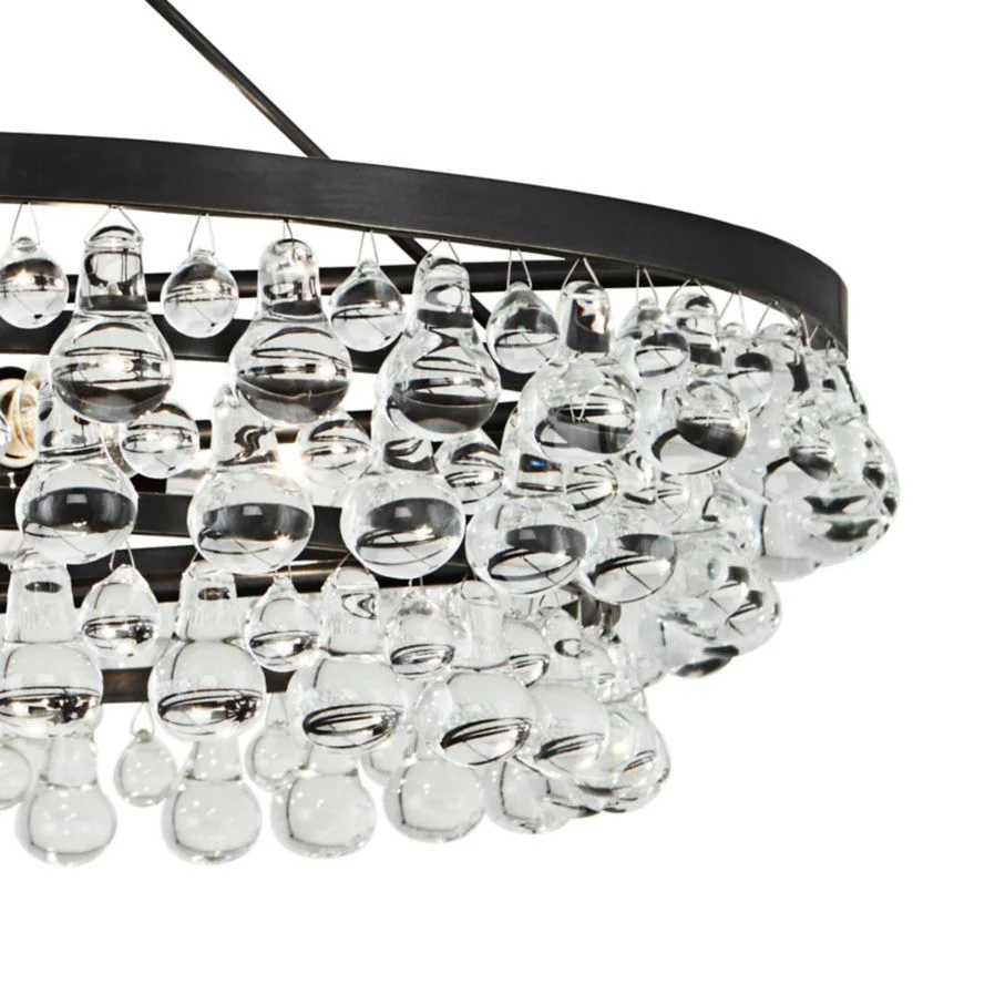 Robert Abbey Bling Collection 35"W Deep Bronze Chandelier - Image 3