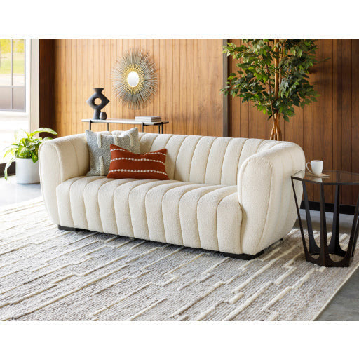 Surya Vortex Modern Glass Top With Brown Metal Base Accent Side Table VTX-002 - Image 3