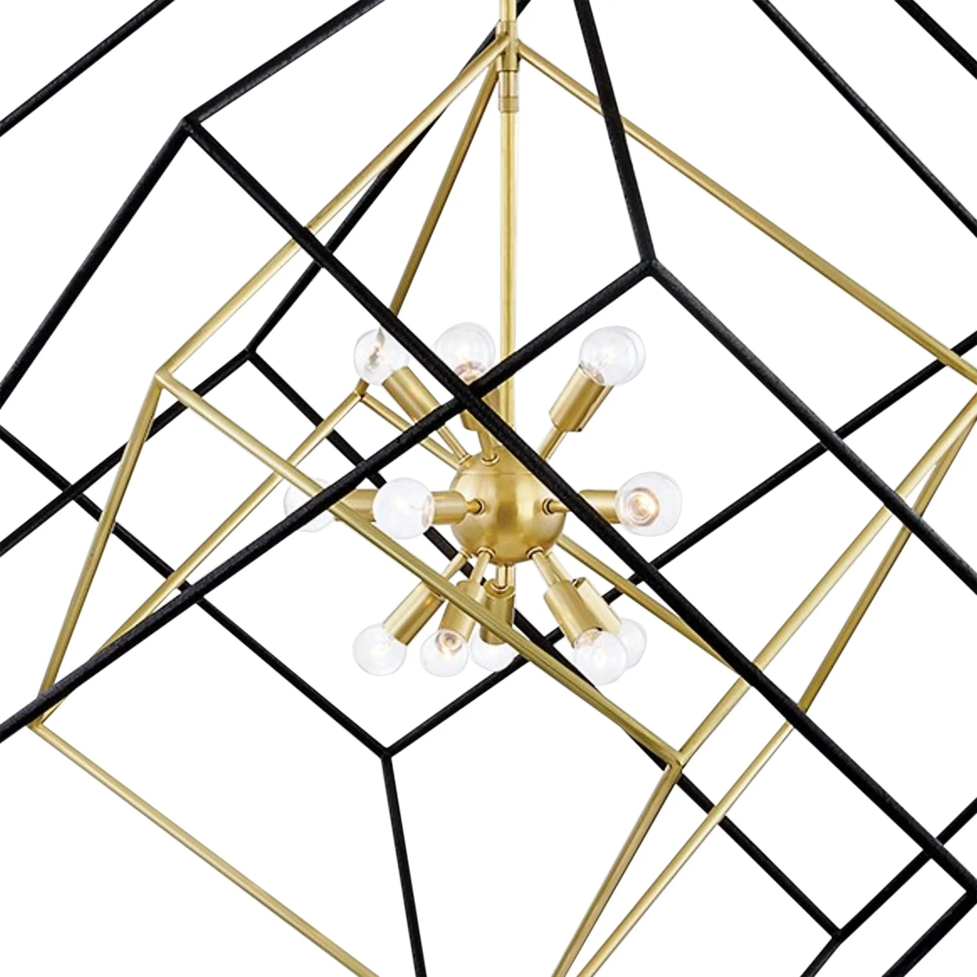 Roundout 42" Wide Aged Brass 15-Light Pendant Light - Image 2