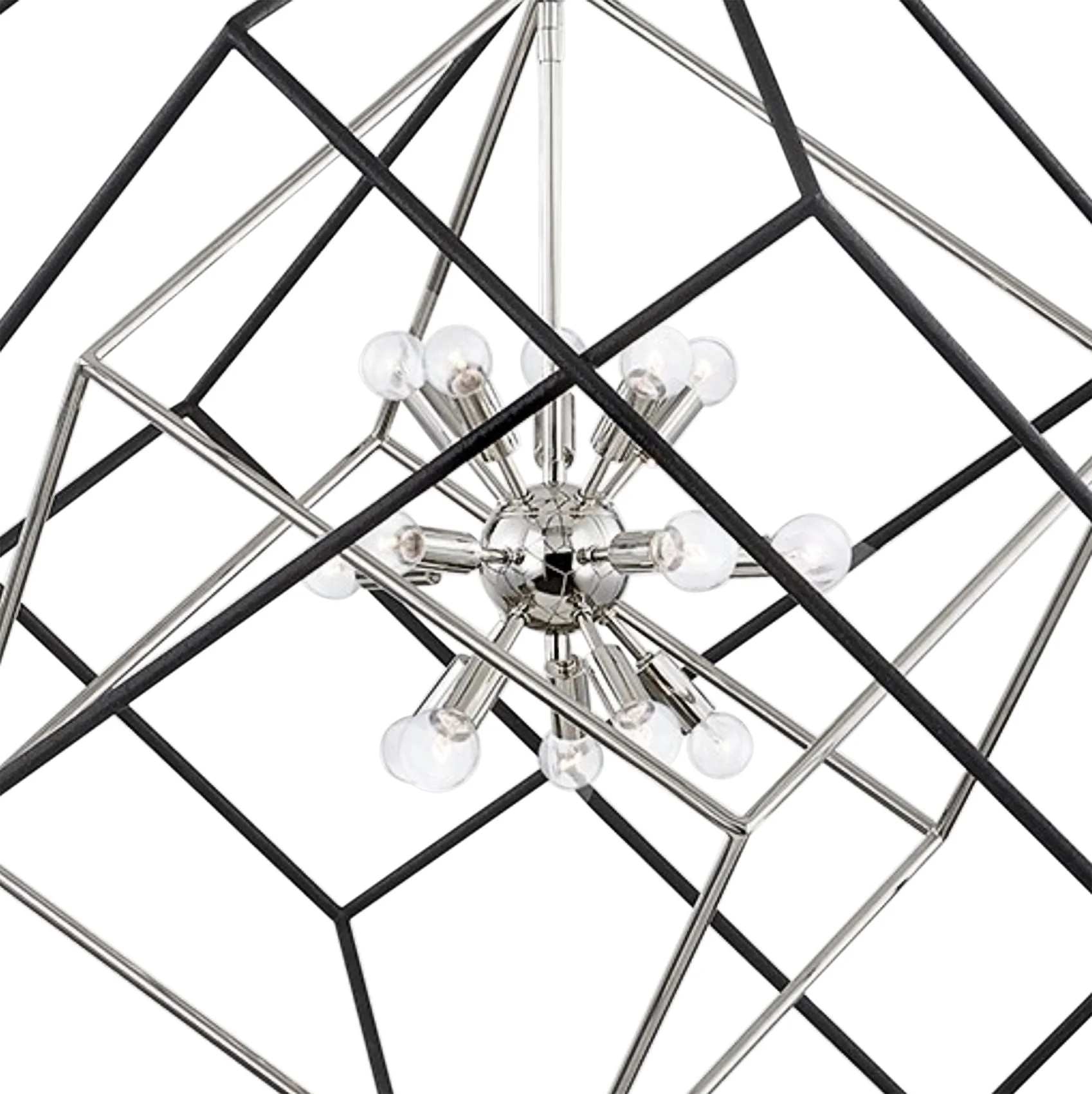 Roundout 42" Wide Polished Nickel 15-Light Pendant Light - Image 2