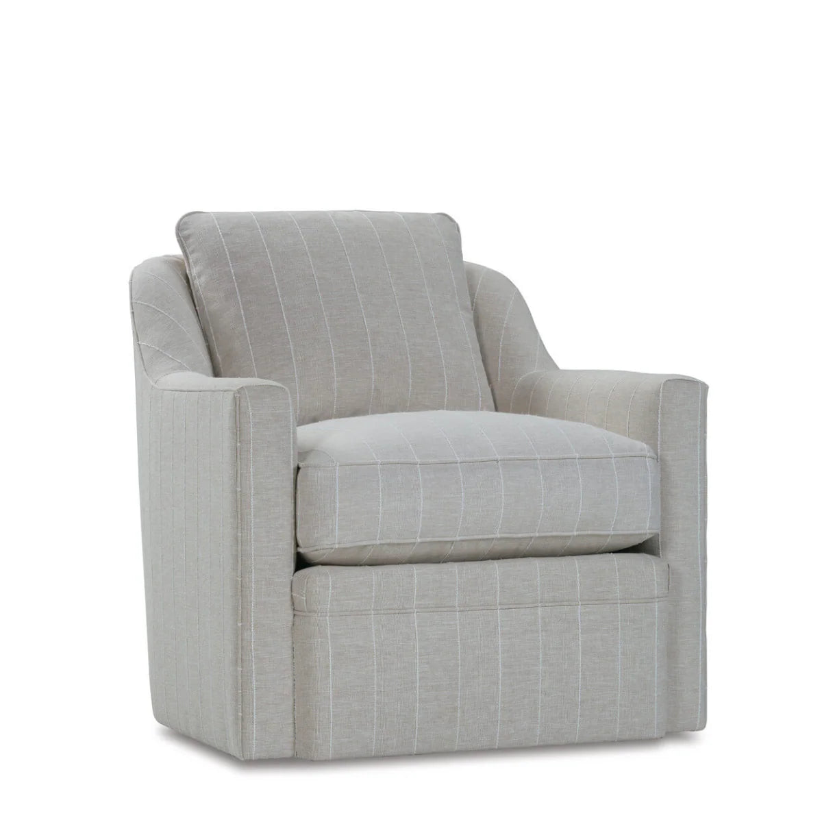 Rowe Furniture Hollins Upholstered Swivel Chair ~ Available in Swivel Glider Option and to Custom Order In All Fabrics - Image 3