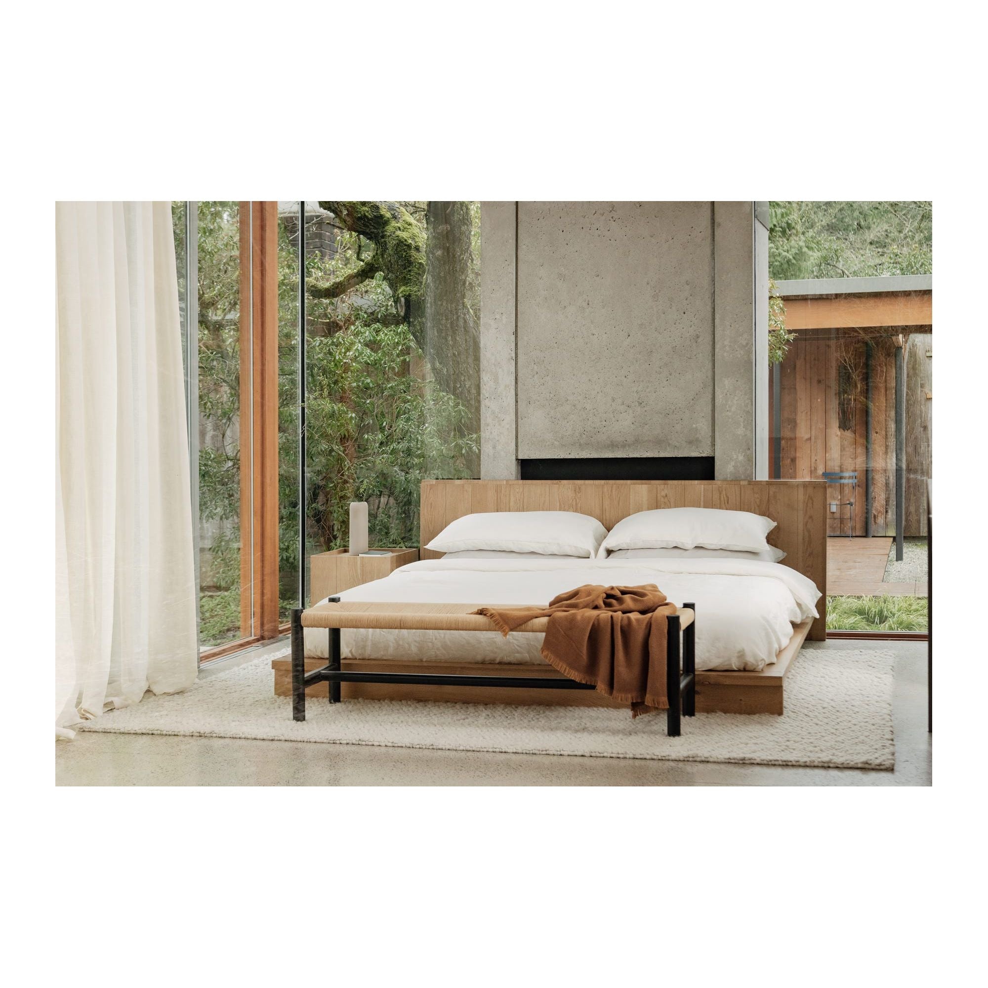 Moe's Home Collection Plank Natural King Bed - Image 3