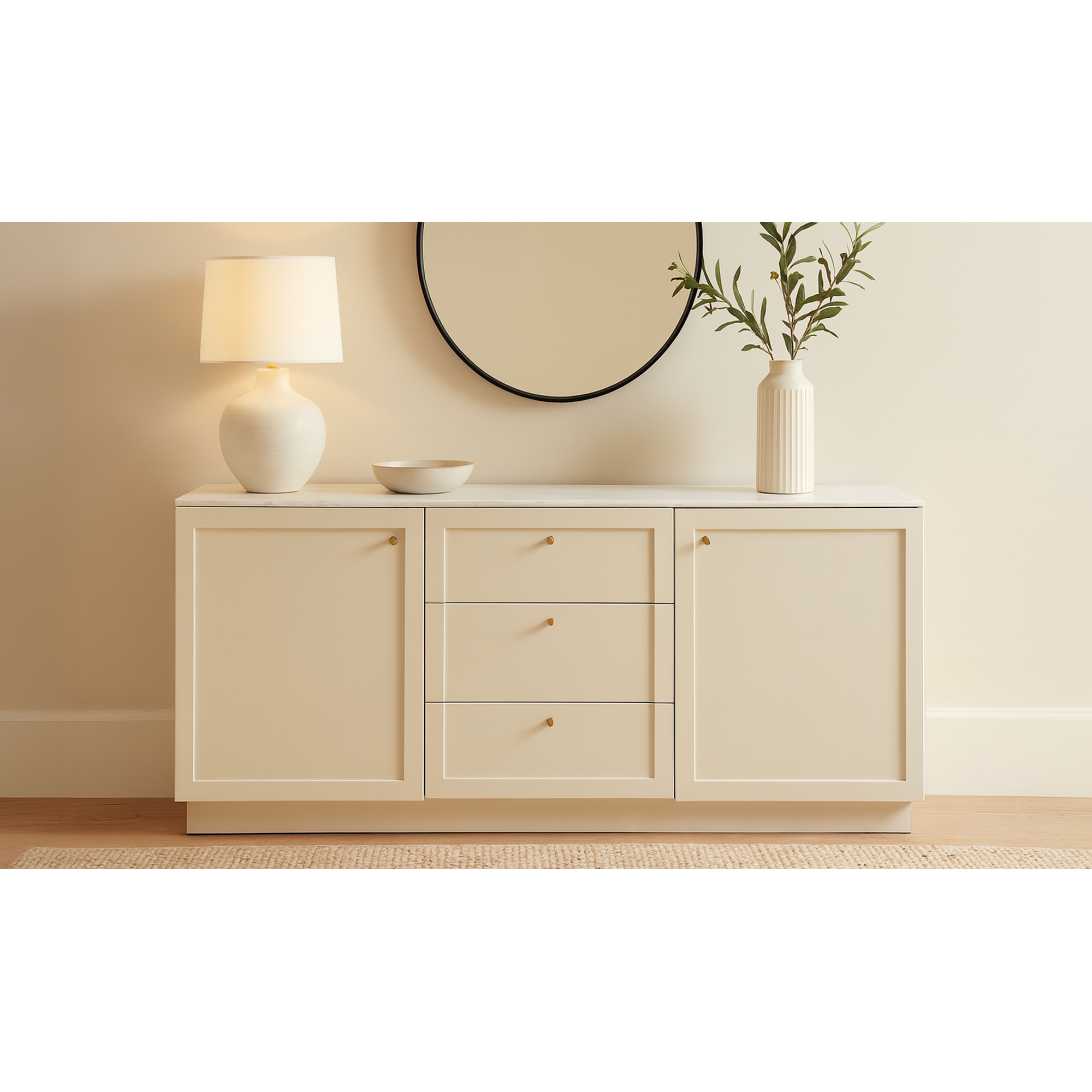 Moe's Home Nadine Sideboard Cream - Image 2