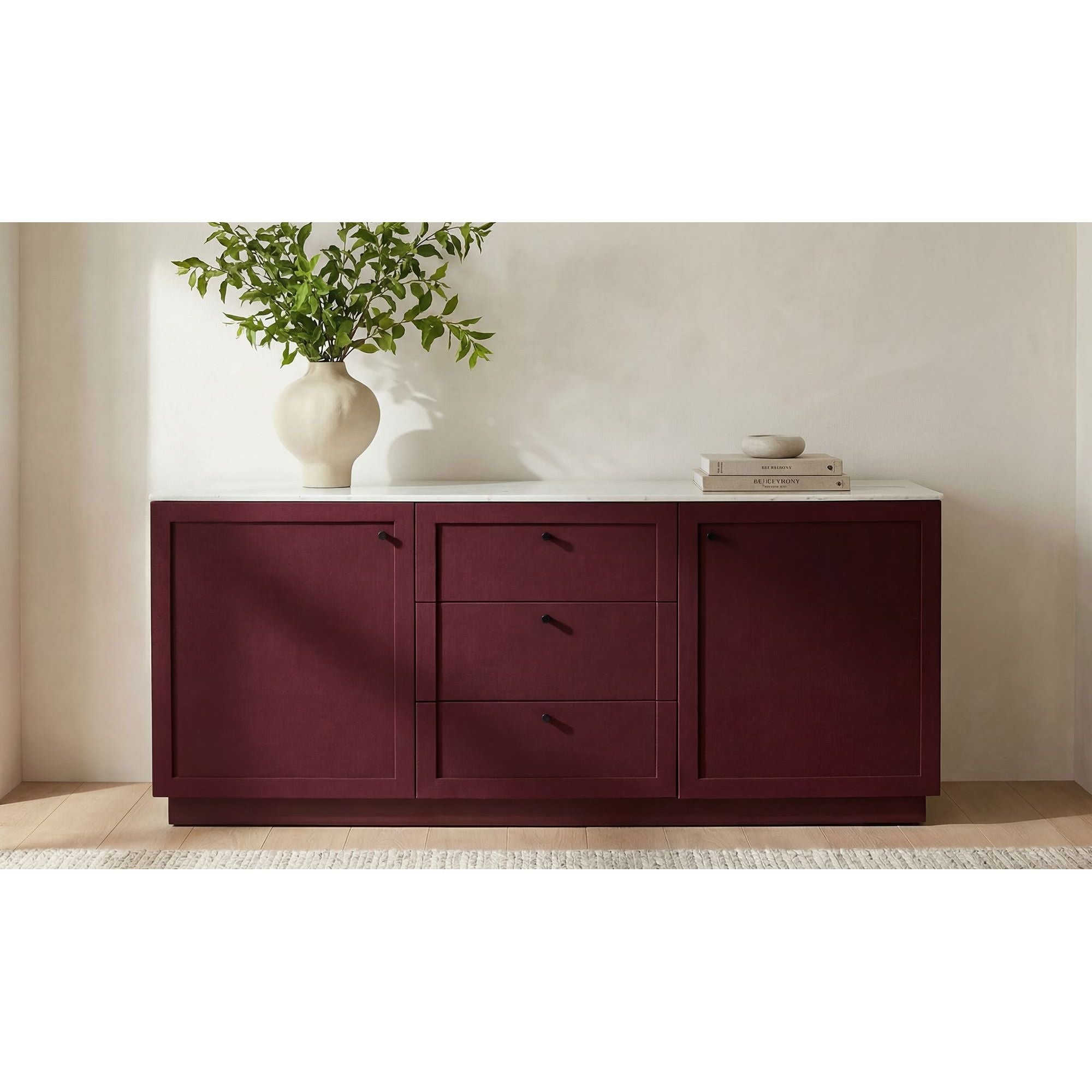 Moe's Home Nadine Sideboard Deep Burgundy - Image 3