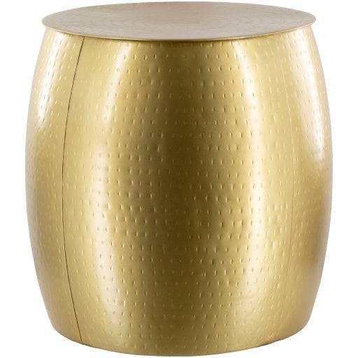 Surya Sansa Modern Gold Metal Round Accent Side Table SAA-001 - Image 2
