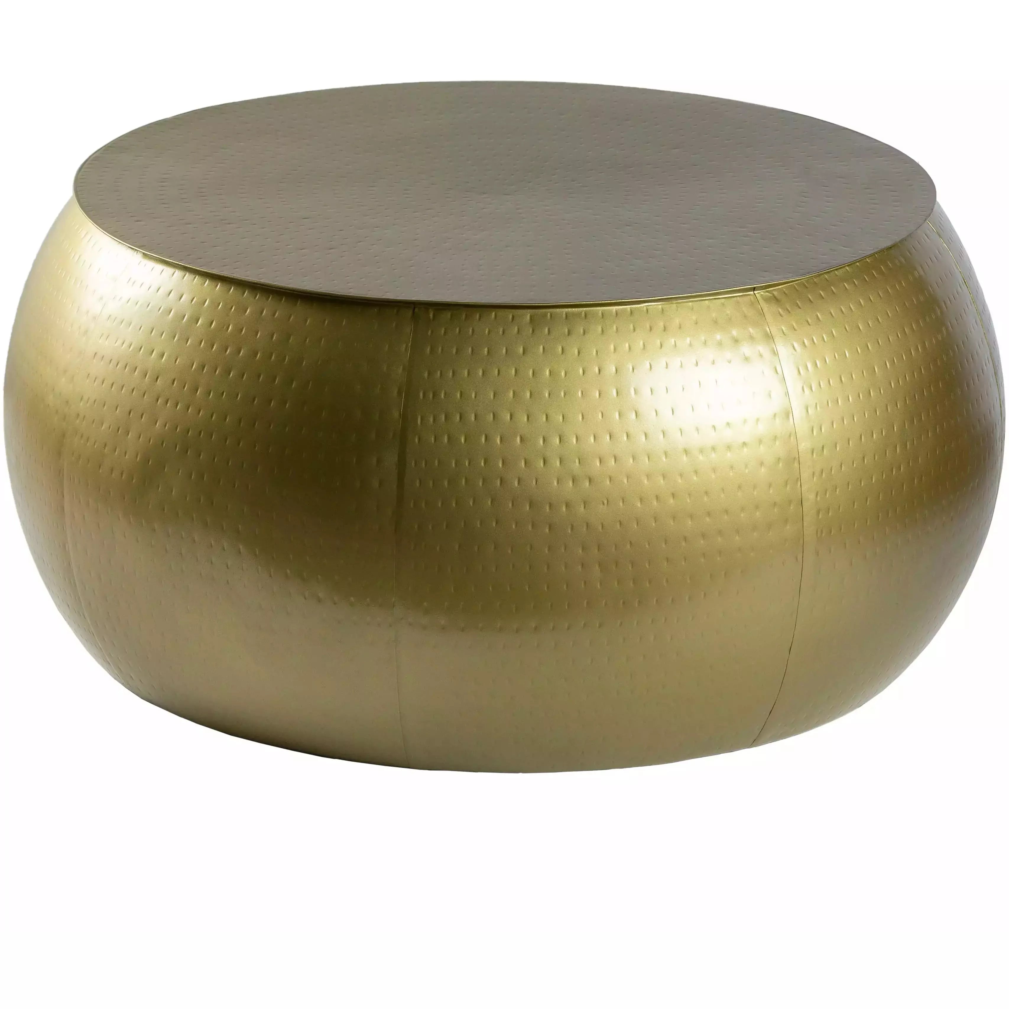 Surya Sansa Modern Gold Metal Round Coffee Table SAA-002 - Image 2
