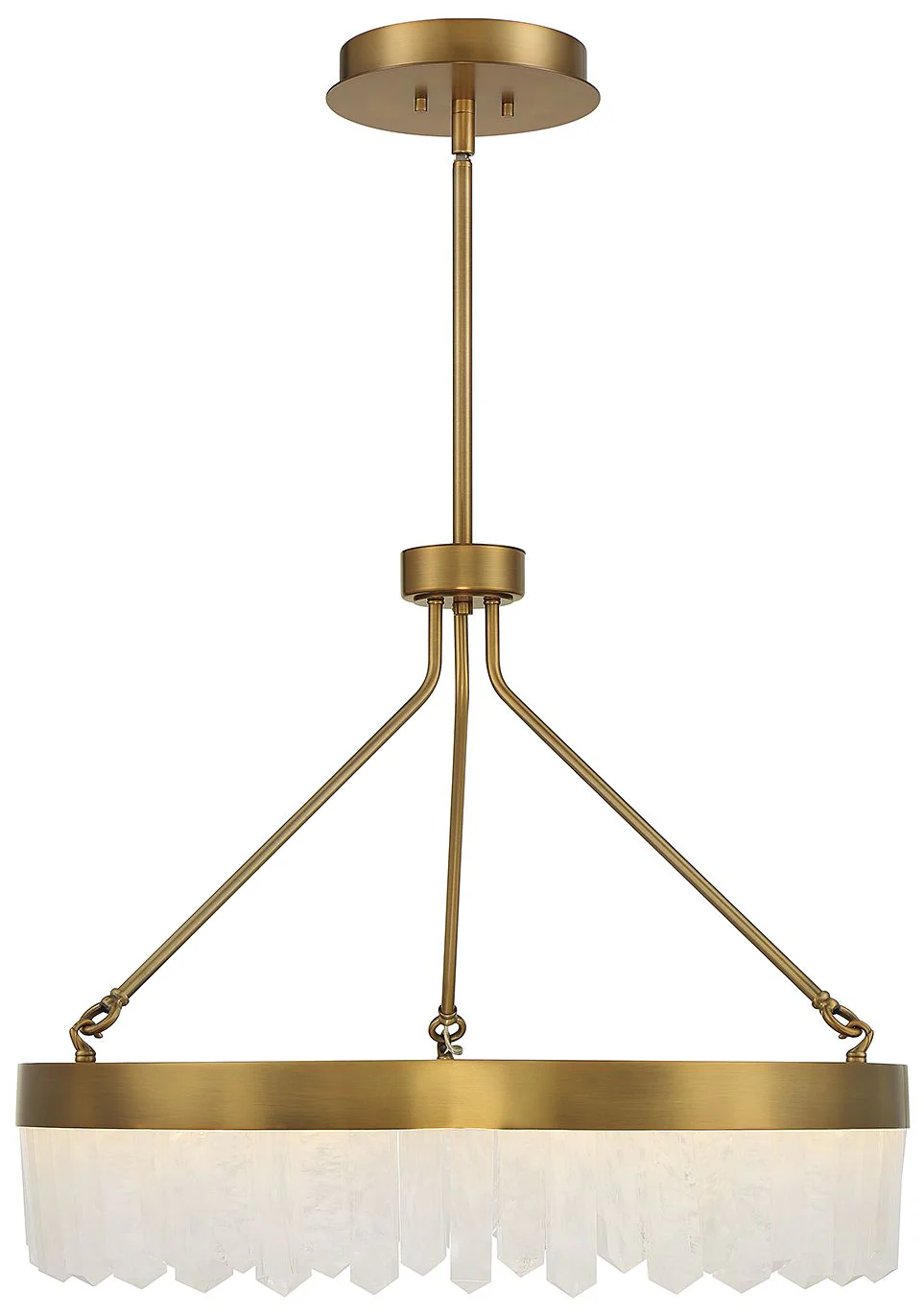 Savoy House Landon 27" Wide Warm Brass Integrated LED Pendant - Image 1