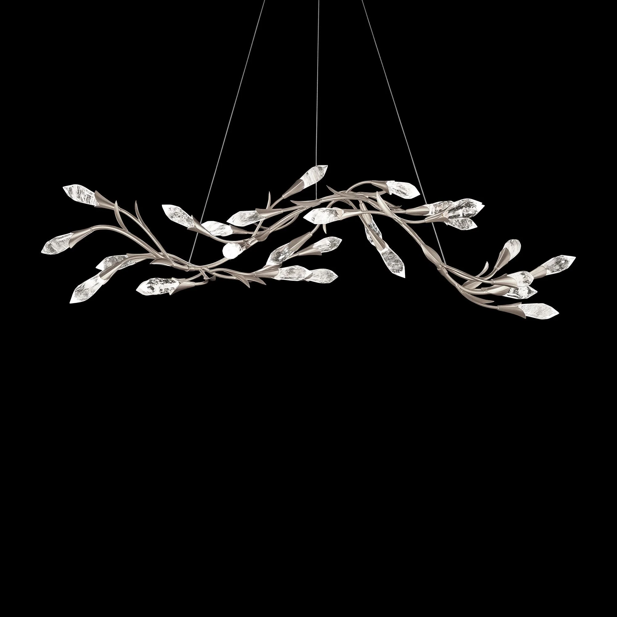 Secret Garden 56 1/4" Wide Antique Silver LED Pendant Light - Image 1