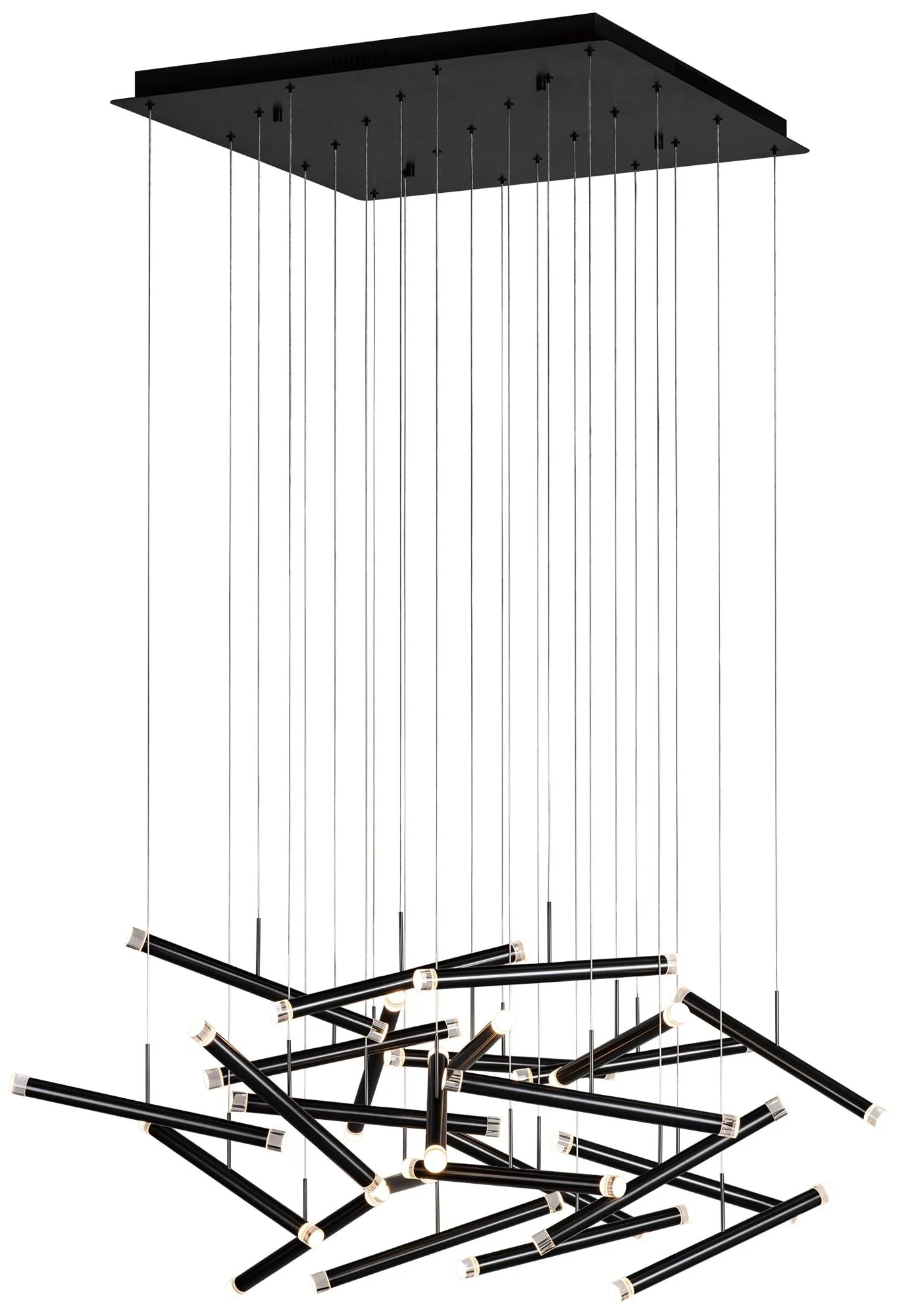 Seesaw 41.3" Saint Dark Gray Chandelier - Image 1