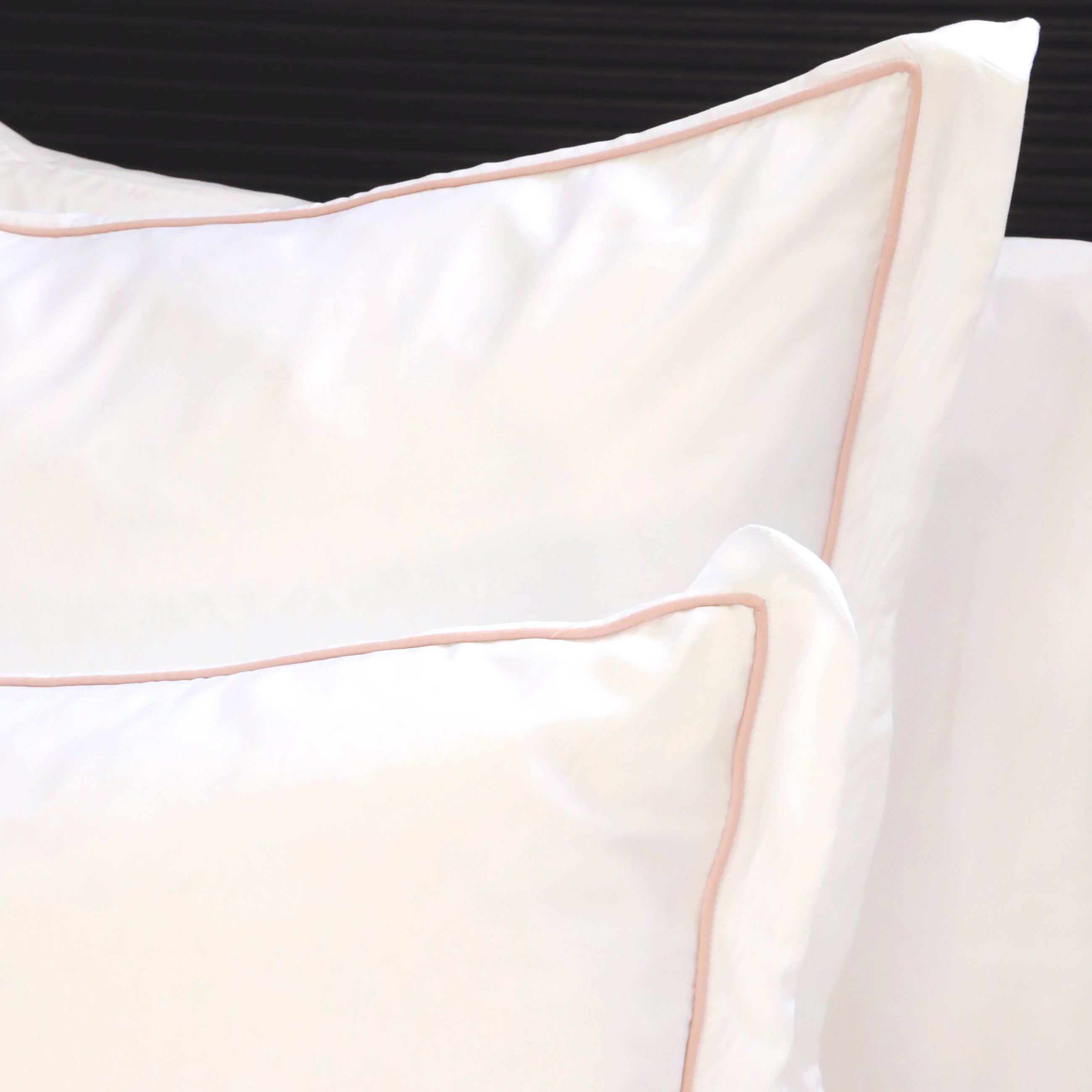 Pom Pom at Home Sheena Bamboo Sateen Duvet Cover Set ~ Pink Piping ~ Available in Twin, Queen and King Sizes - Image 2