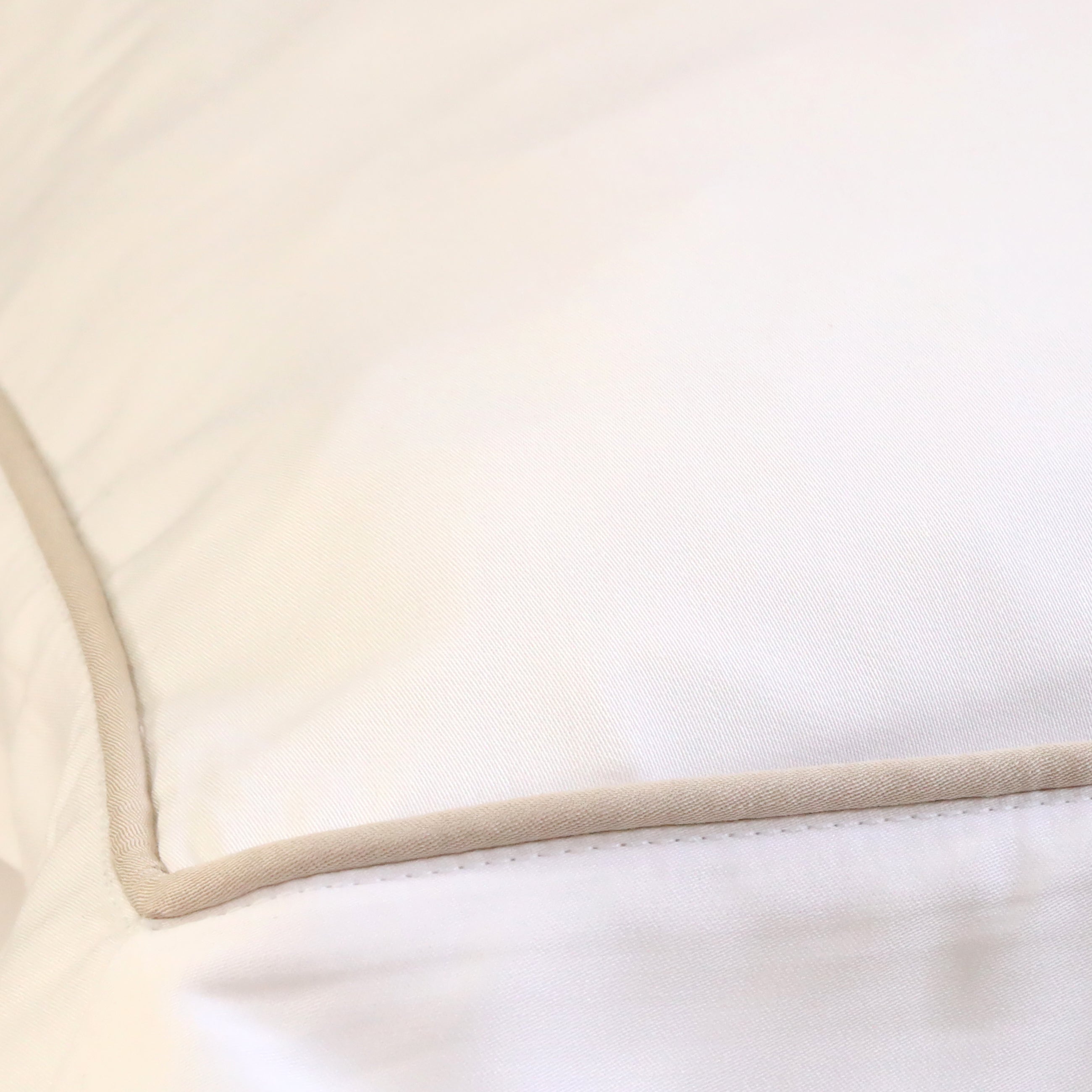 Pom Pom at Home Sheena Bamboo Sateen Sheet Set ~ Sand Piping ~ Available in Twin, Queen and King Sizes - Image 2