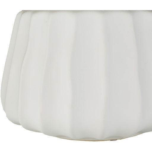 Surya Santino Collection Modern Set of 3 White Ceramic Vases SIO-002 - Image 3