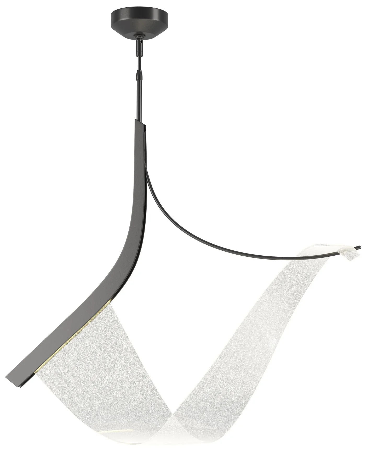 Sling 34.2" Wide Black Pendant - Image 1