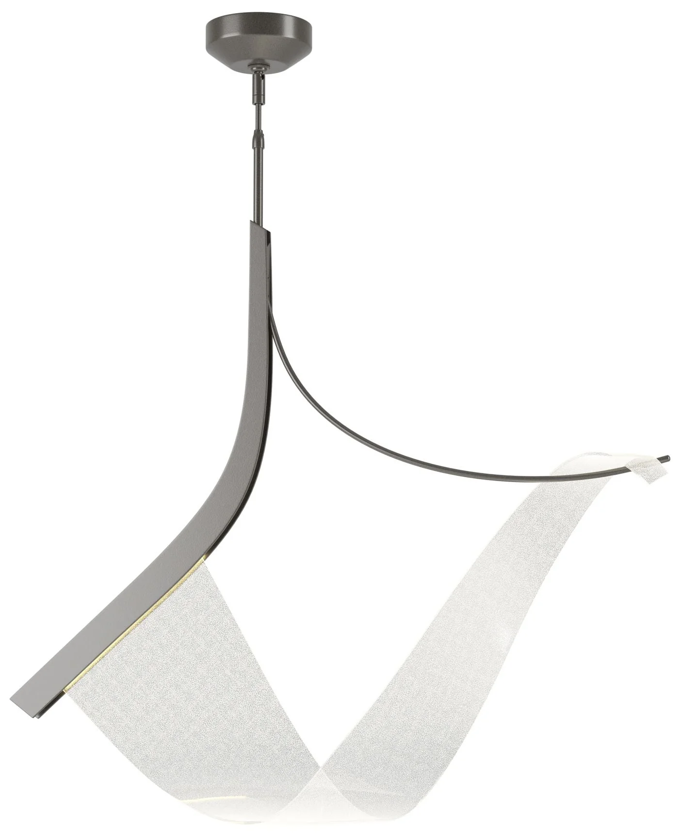 Sling 34.2" Wide Dark Smoke Pendant - Image 1