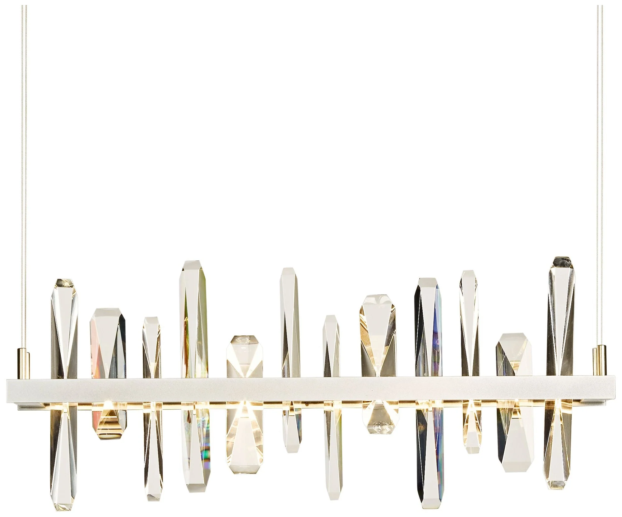 Solitude 25 1/2"W Platinum LED Kitchen Island Light Pendant - Image 2