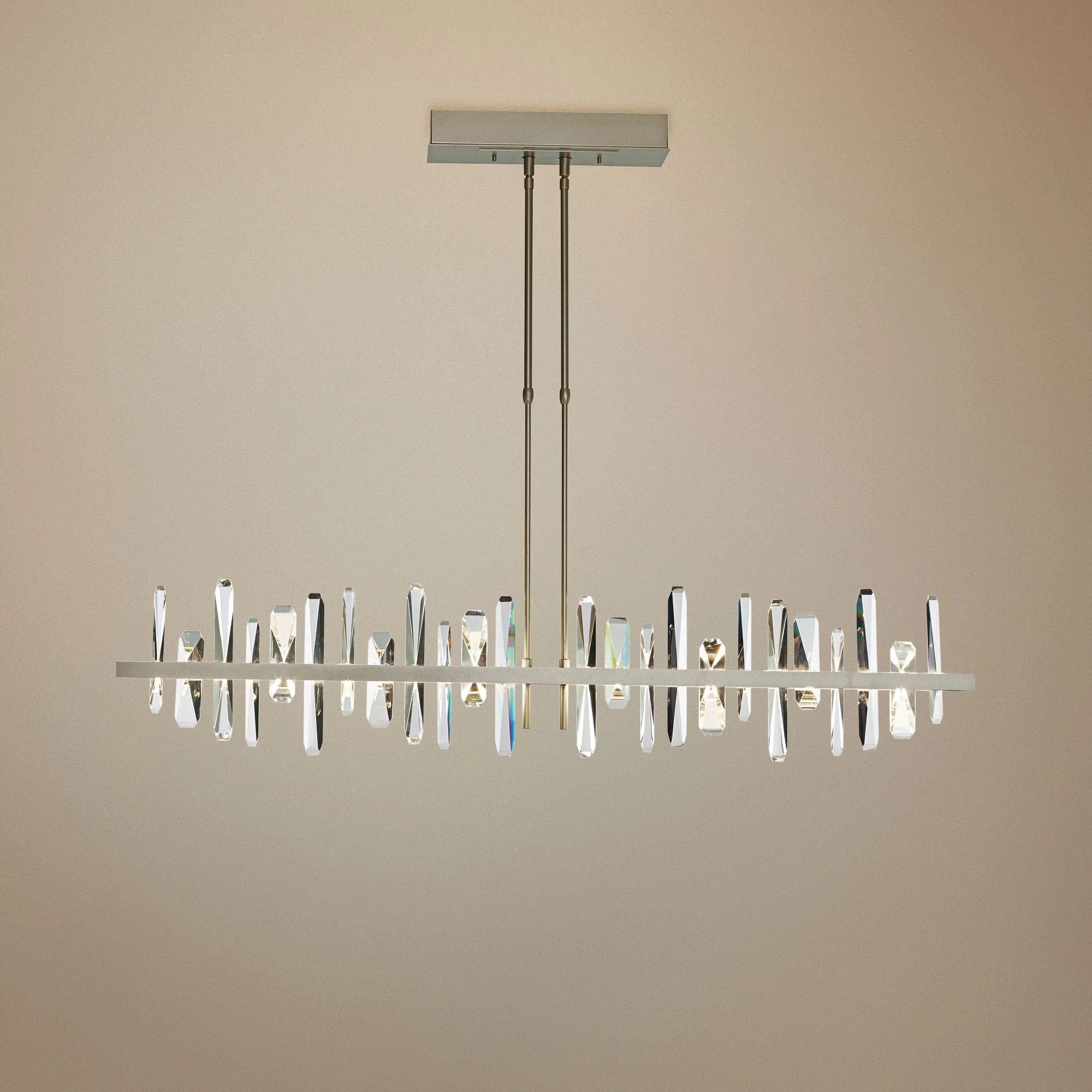 Solitude 51.9" Wide Large Soft Gold LED Pendant - Image 1