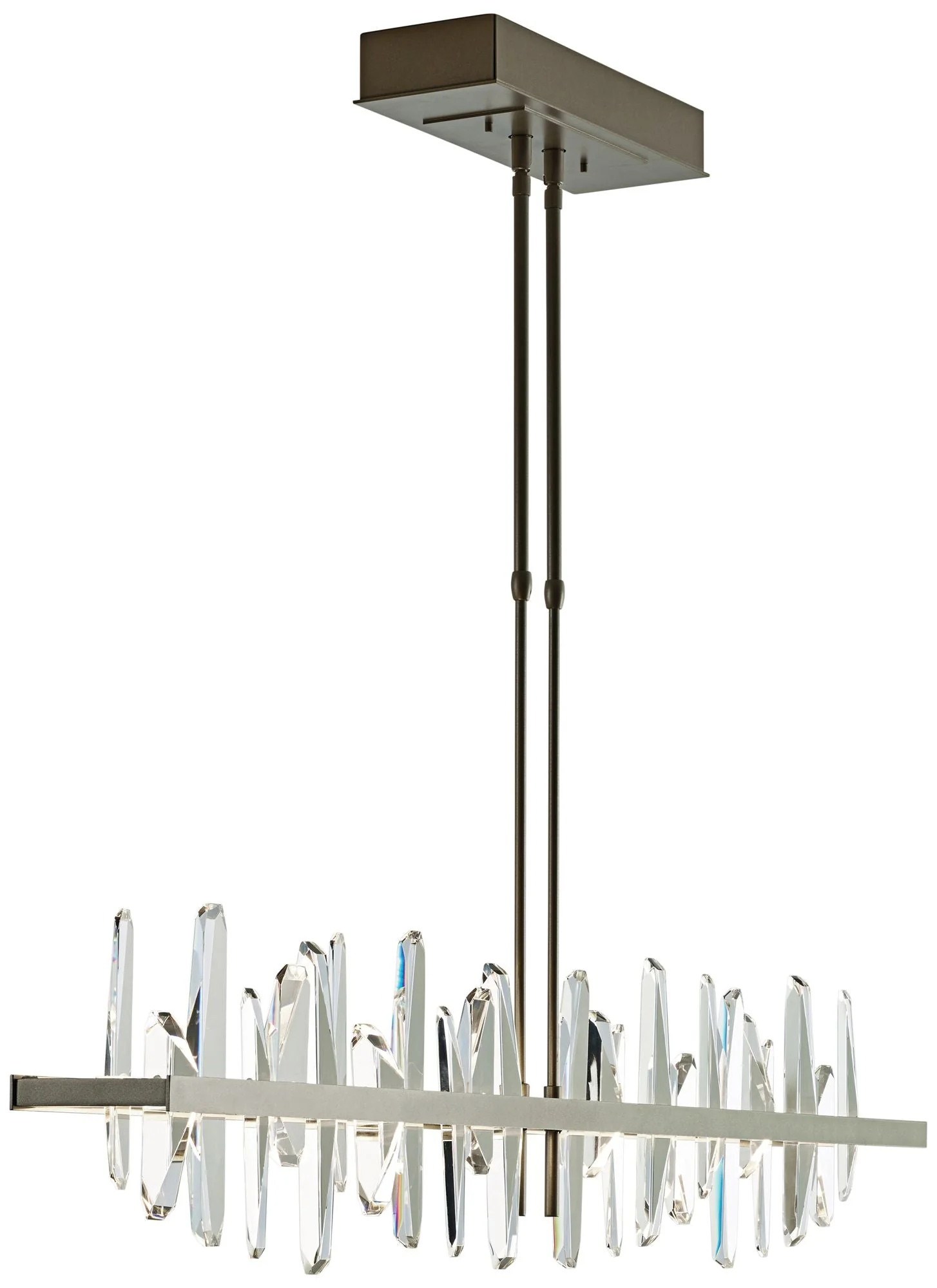 Solitude Large 52"W Gold LED Kitchen Island Light Pendant - Image 3