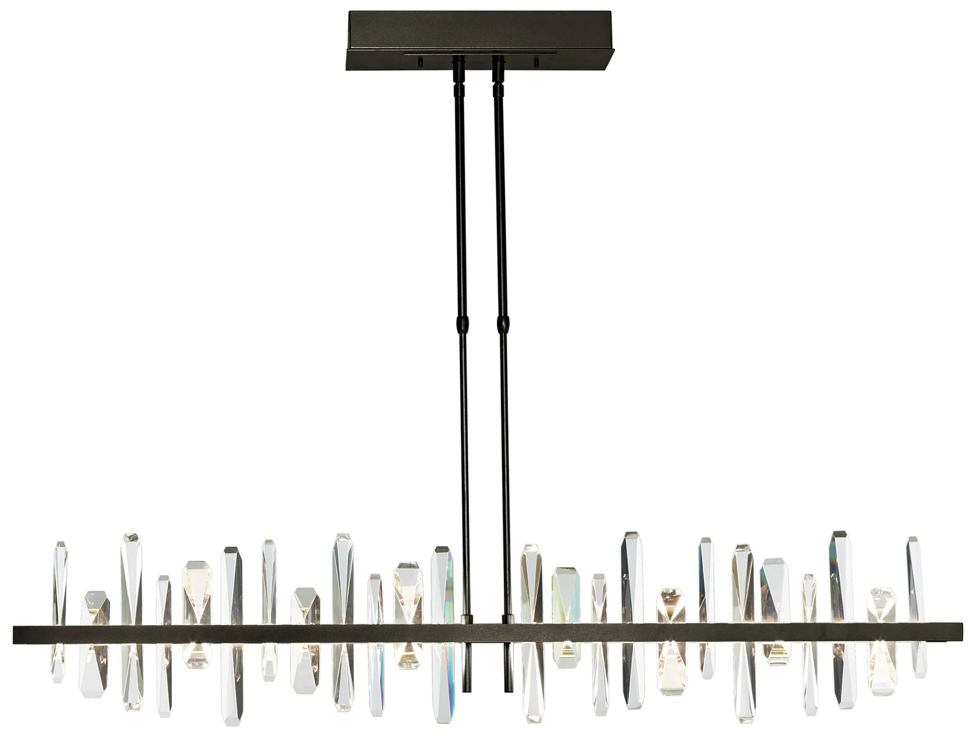Solitude Large LED Pendant - Bronze - Crystal Accents - Standard Height - Image 1
