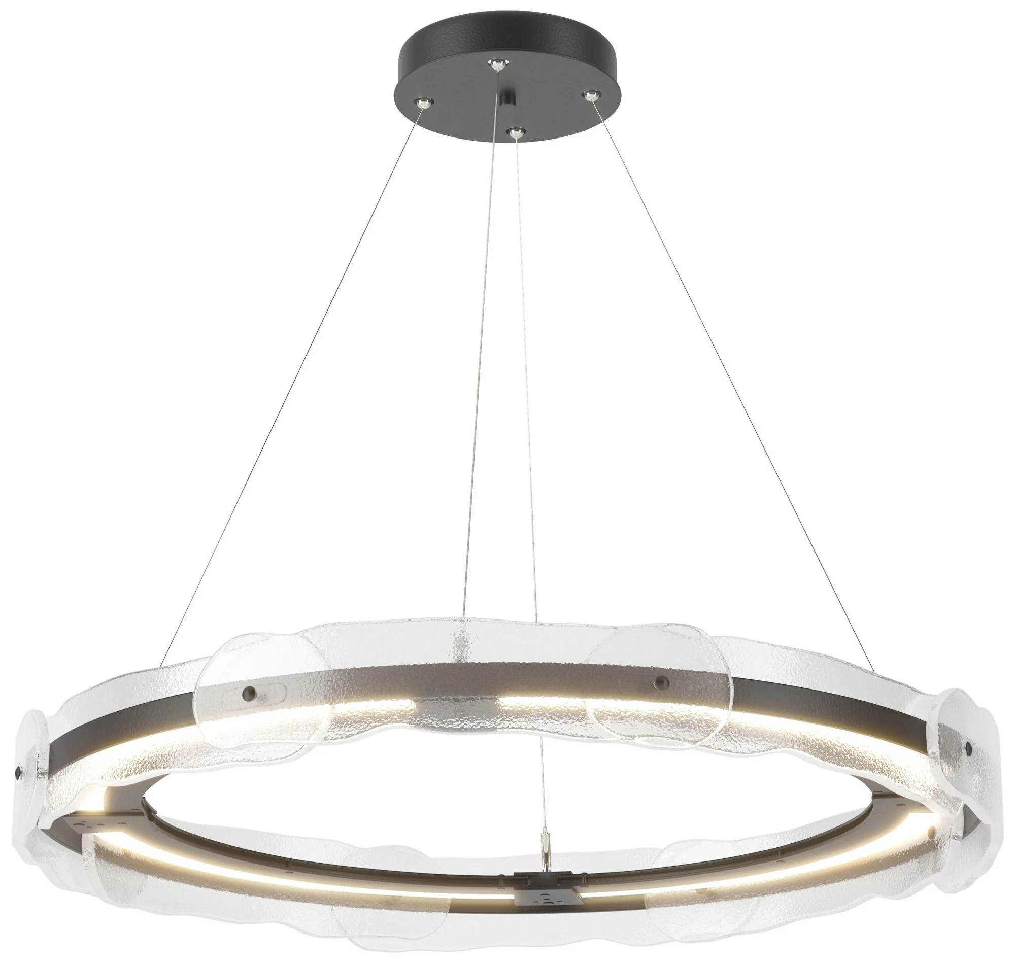 Solstice LED Pendant - Black - Clear - Image 1
