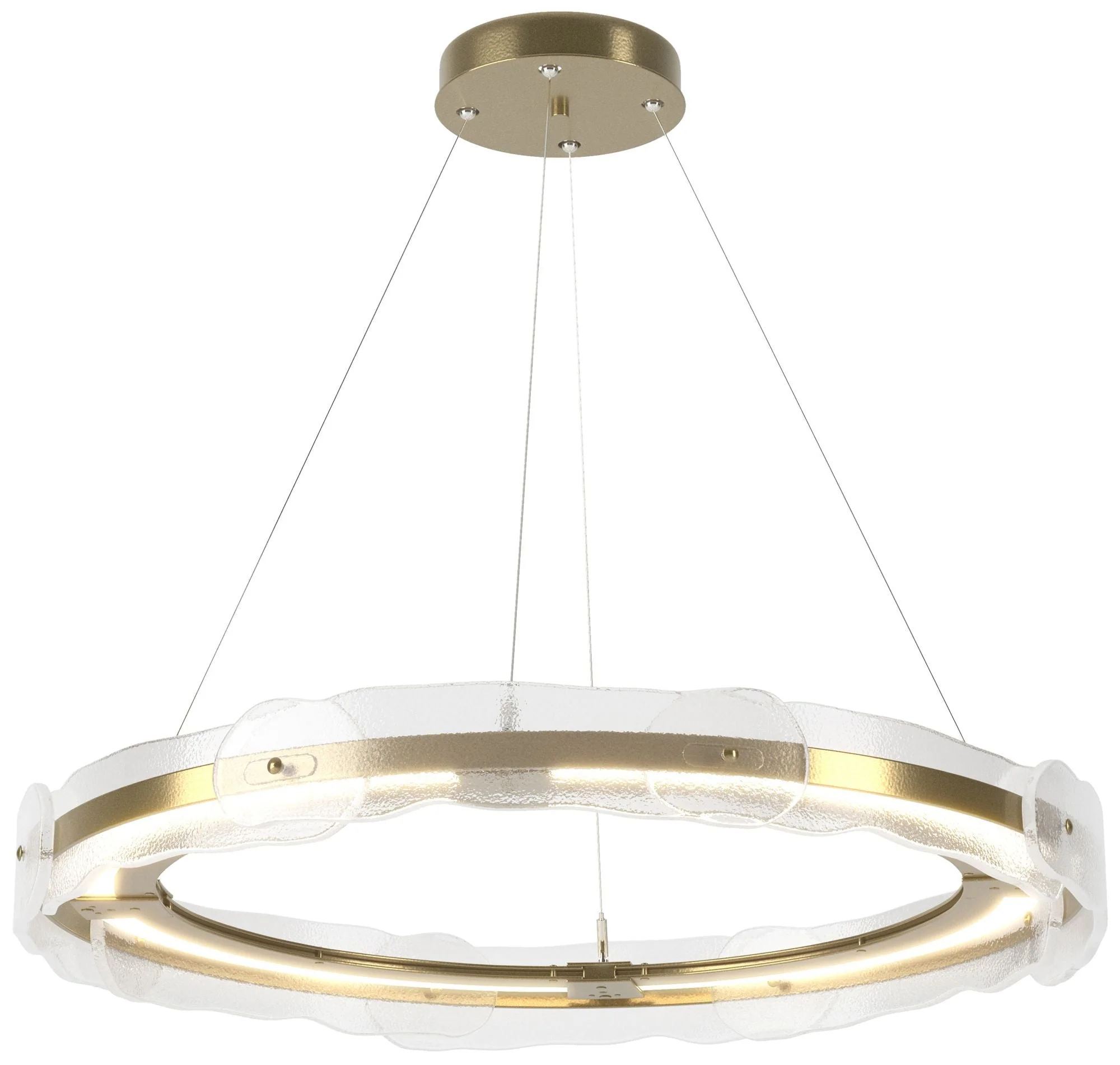 Solstice LED Pendant - Modern Brass - Clear - Image 1