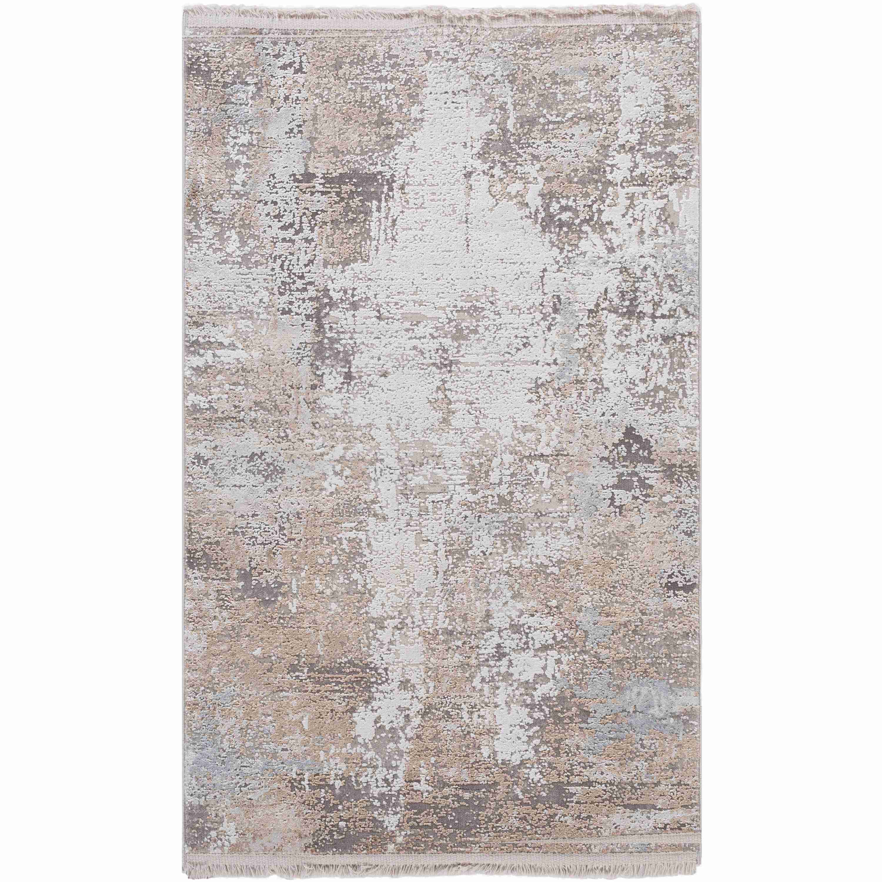 Surya Rugs Solar Collection Light Brown, Gray, Charcoal & White Area Rug SOR-2300 - Image 1