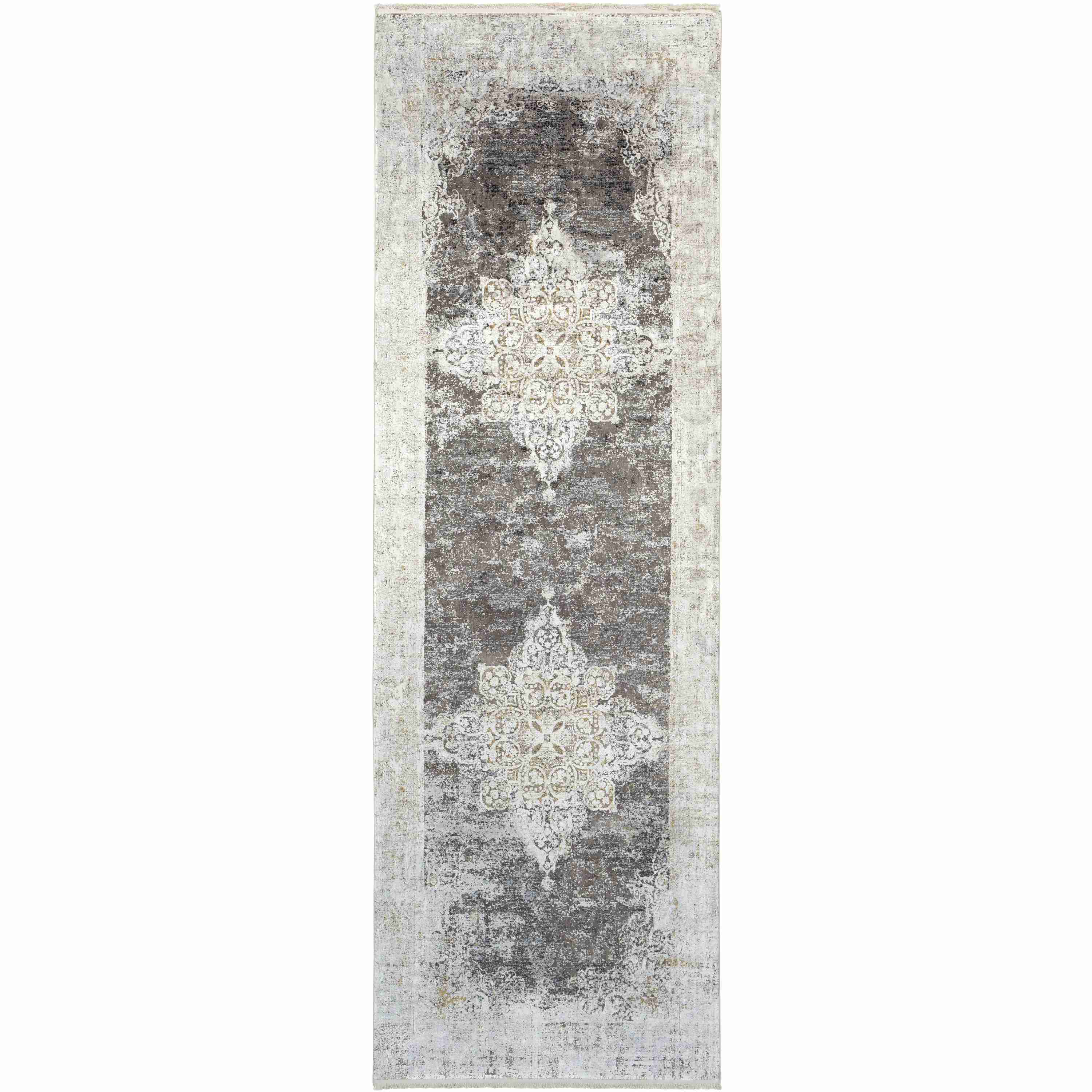 Surya Rugs Solar Collection Black, Gray, Charcoal, Saffron & White Area Rug SOR-2305 - Image 3