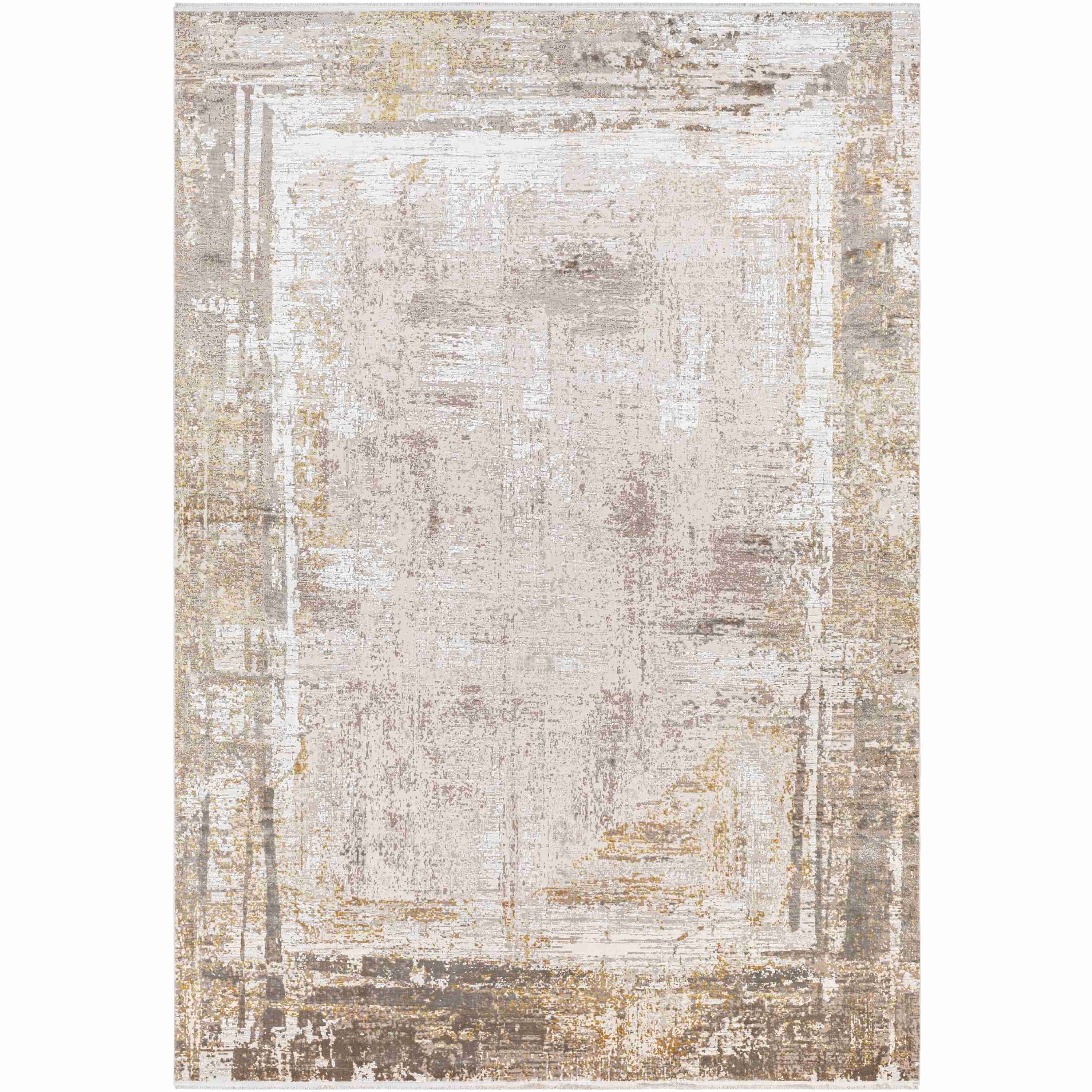 Surya Rugs Solar Collection Wheat, Tan, Beige Blush, Dark Brown & Mustard Area Rug SOR-2318 - Image 2