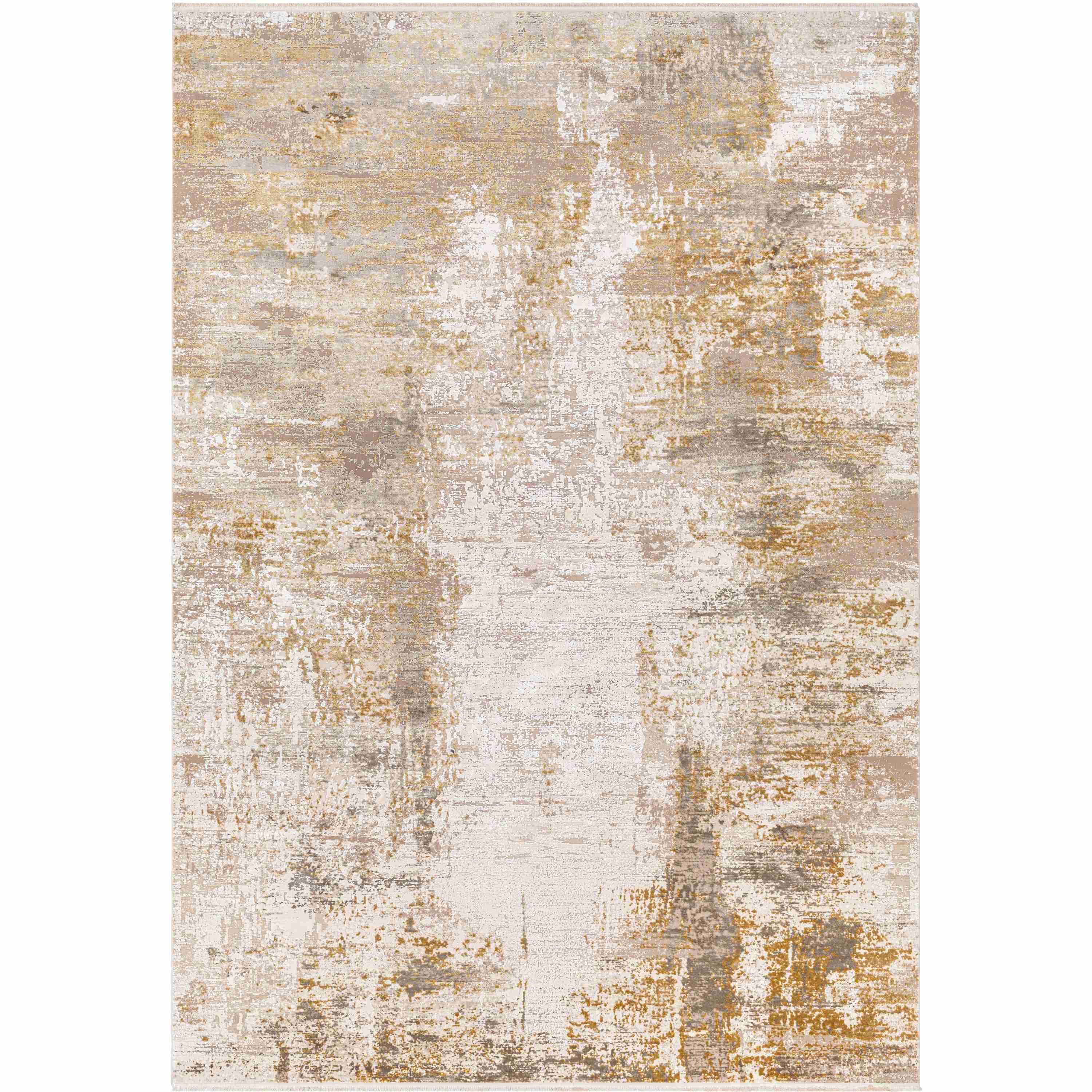 Surya Rugs Solar Collection Ivory, Brown, Tan, Mustard, Beige & Light Gray Area Rug SOR-2322 - Image 1