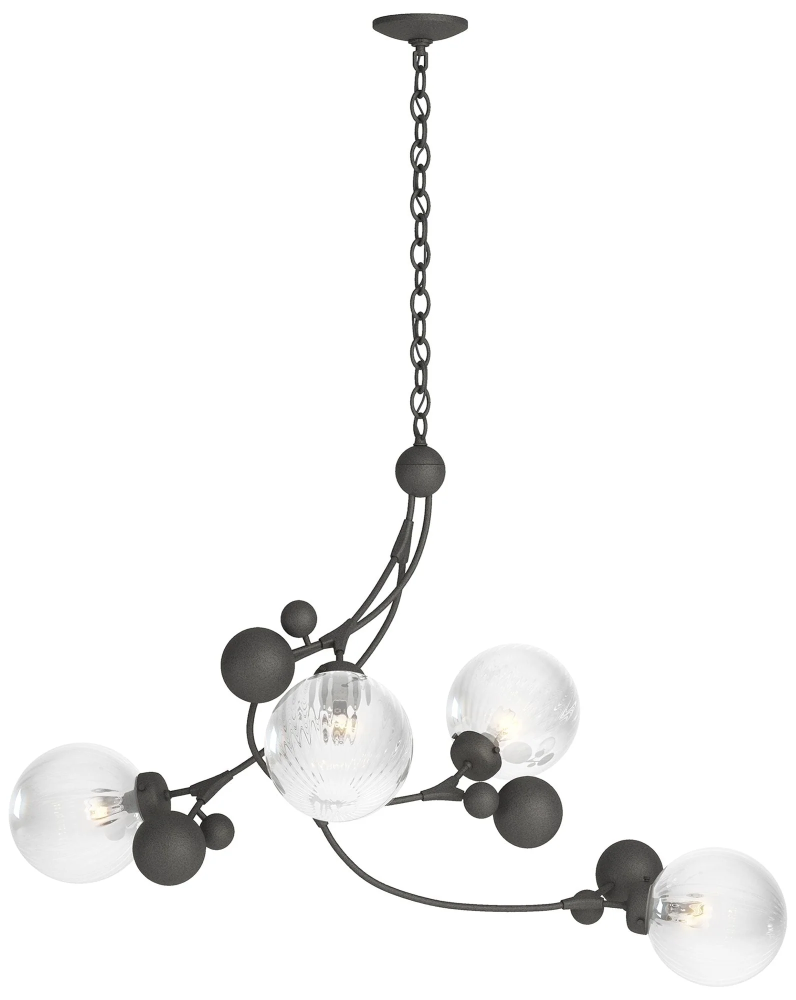 Sprig Pendant - Natural Iron Finish - Water Glass - Image 1