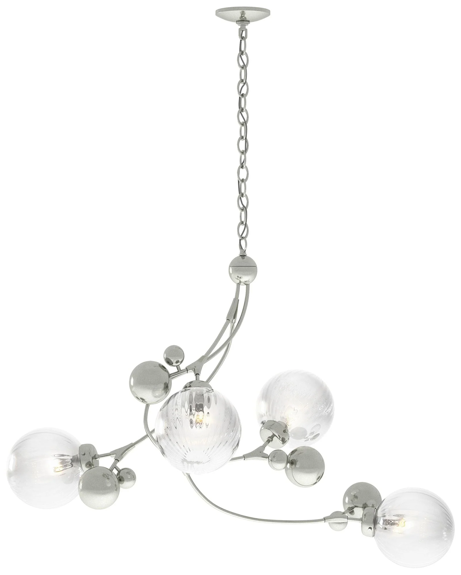 Sprig Pendant - Sterling Finish - Water Glass - Image 1